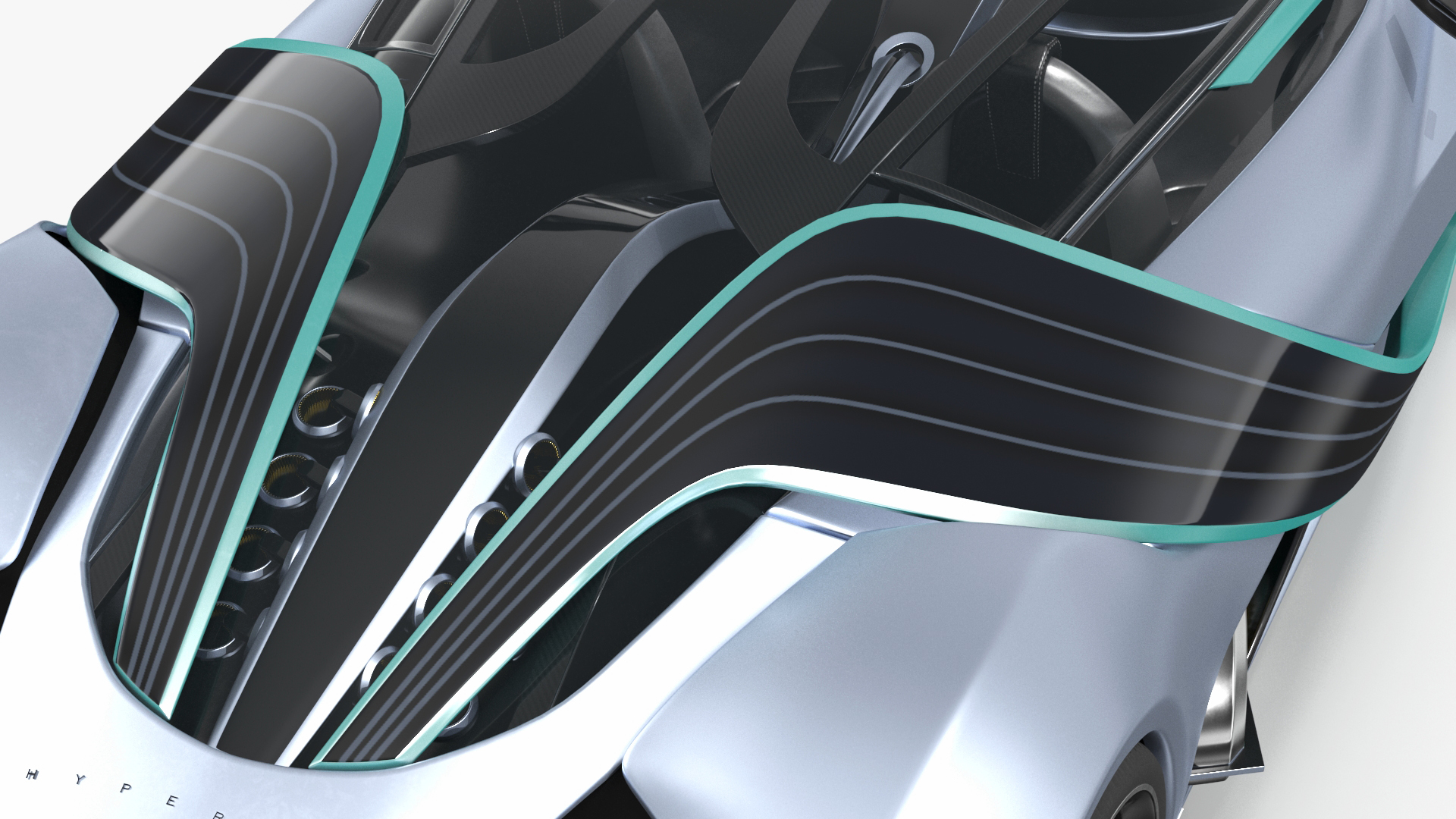 3D Hypercar Hyperion XP-1 Rigged for Maya model