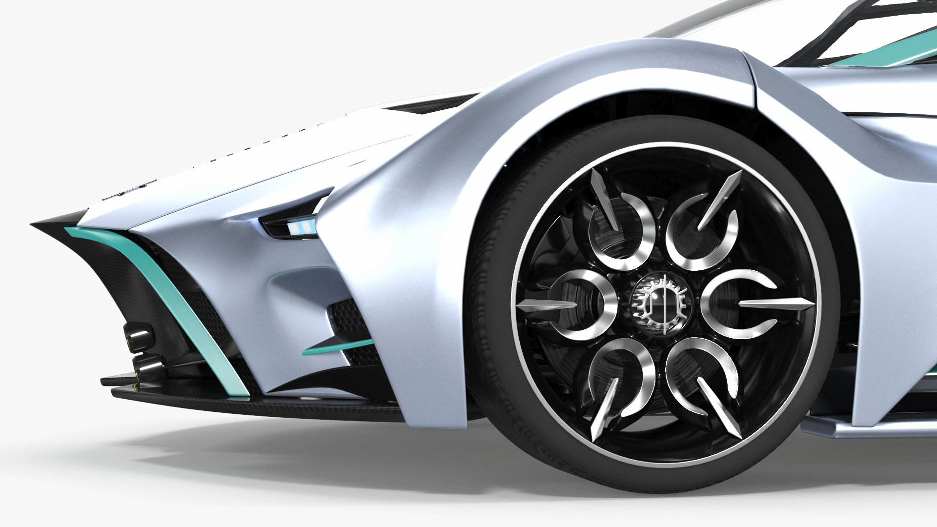 3D Hypercar Hyperion XP-1 Rigged for Maya model
