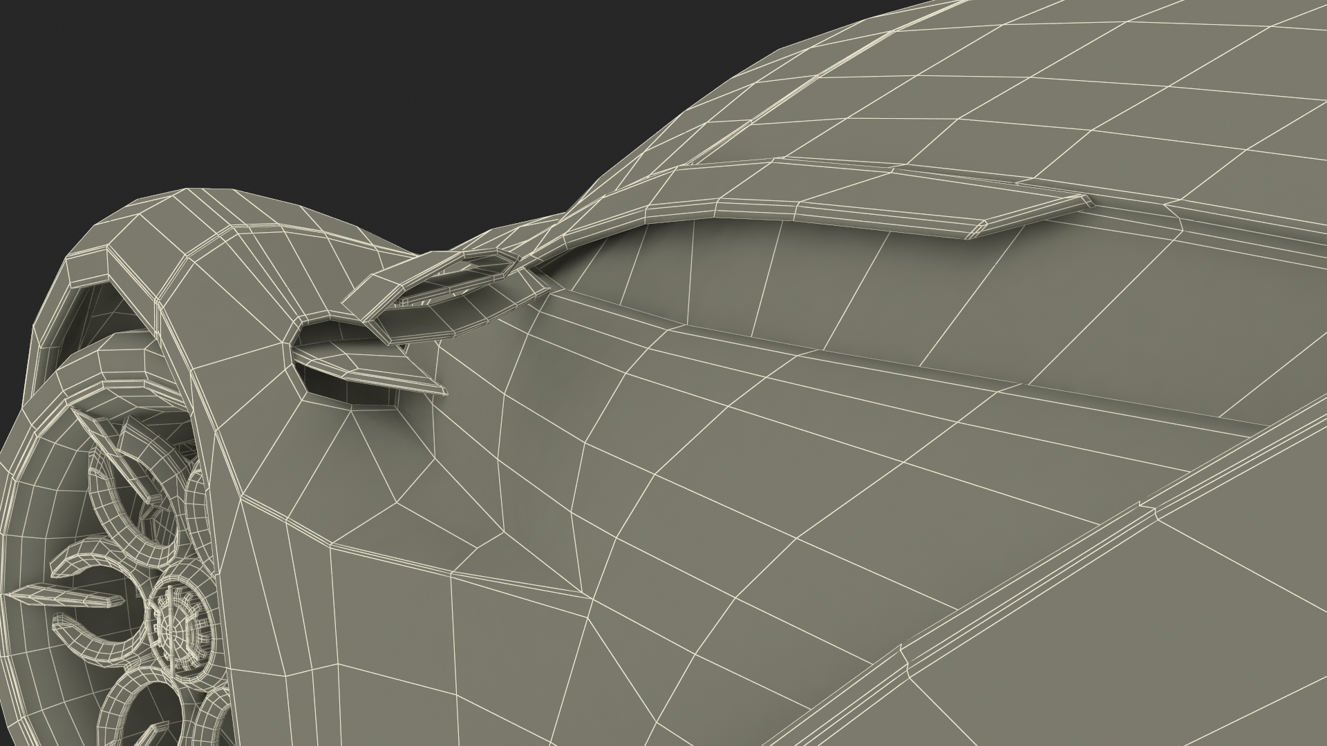 3D Hypercar Hyperion XP-1 Rigged for Maya model