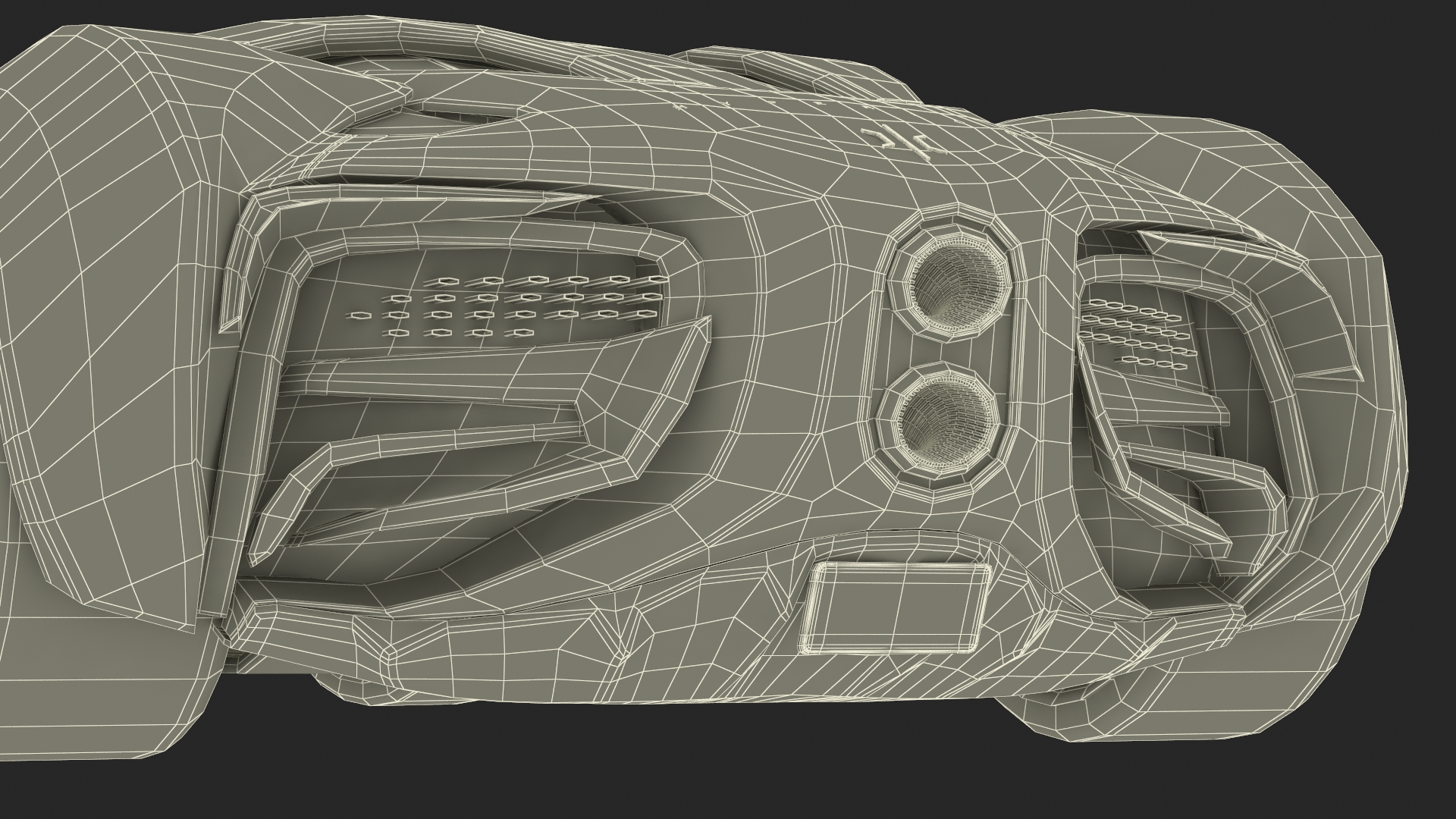 3D Hypercar Hyperion XP-1 Rigged for Maya model
