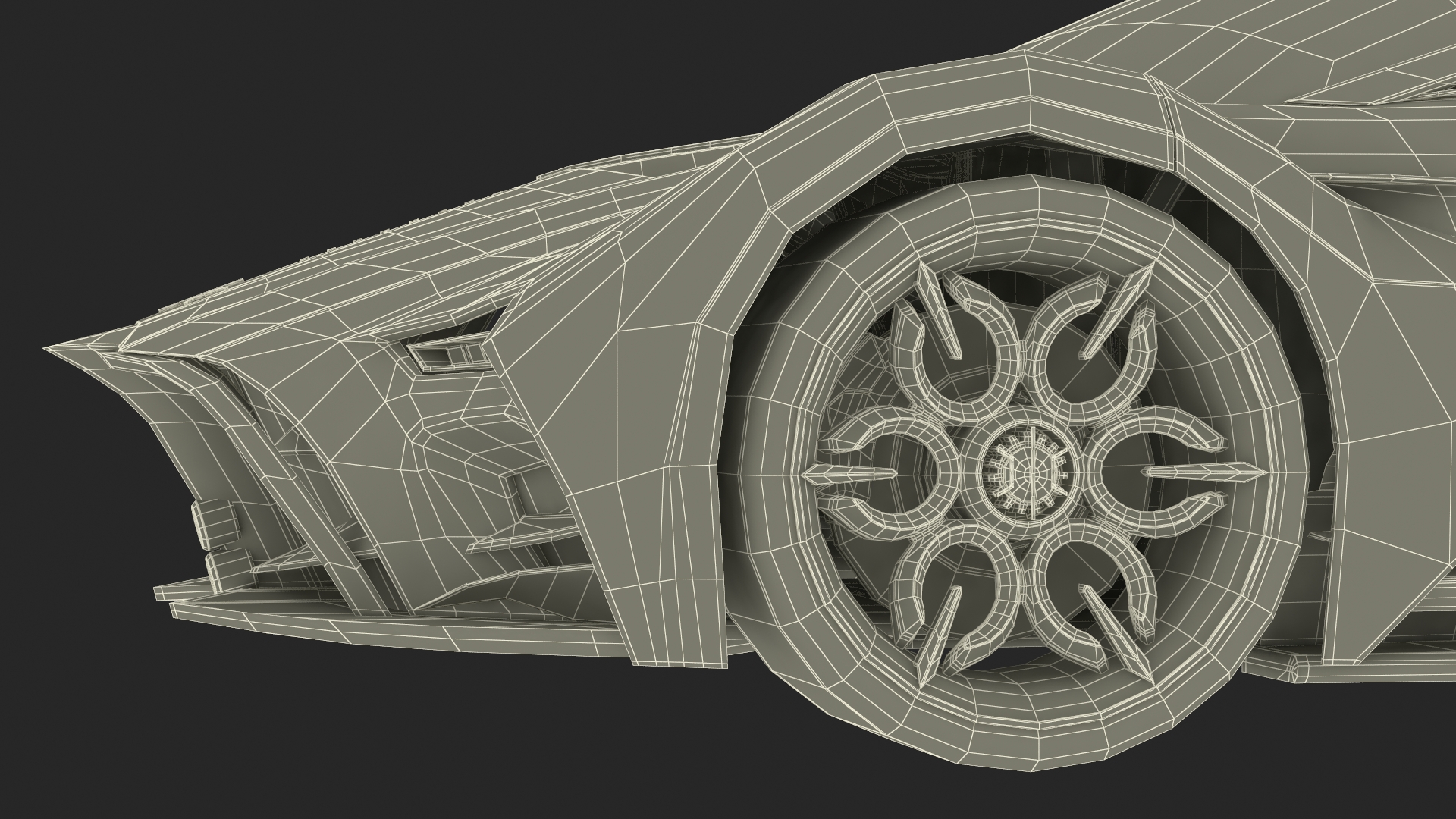 3D Hypercar Hyperion XP-1 Rigged for Maya model