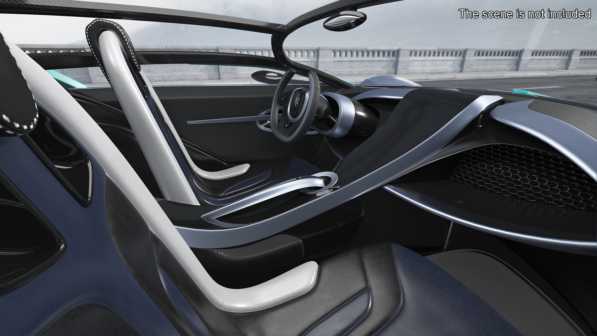 3D Hypercar Hyperion XP-1 Rigged for Maya model