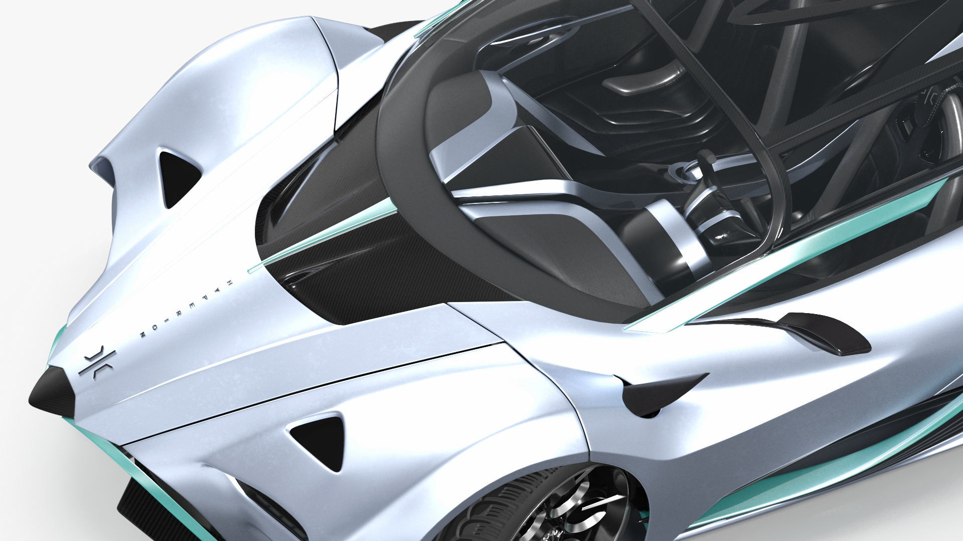 3D Hypercar Hyperion XP-1 Rigged for Maya model
