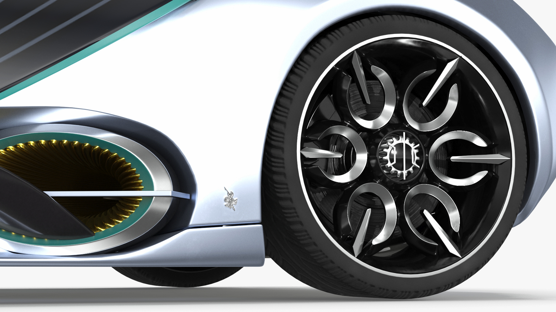 3D Hypercar Hyperion XP-1 Rigged for Maya model