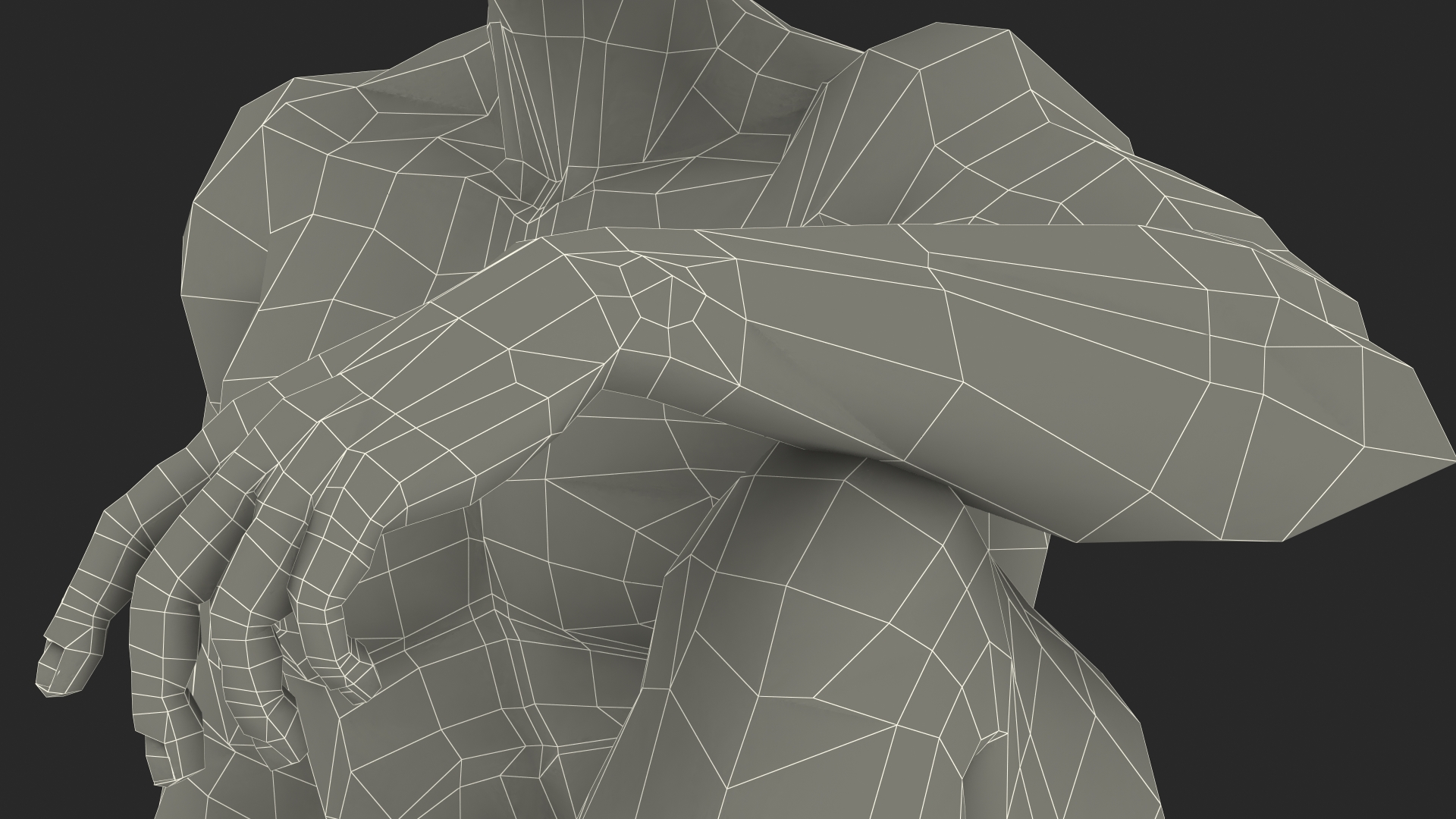 3D Light Skin Black Man Sitting Pose model