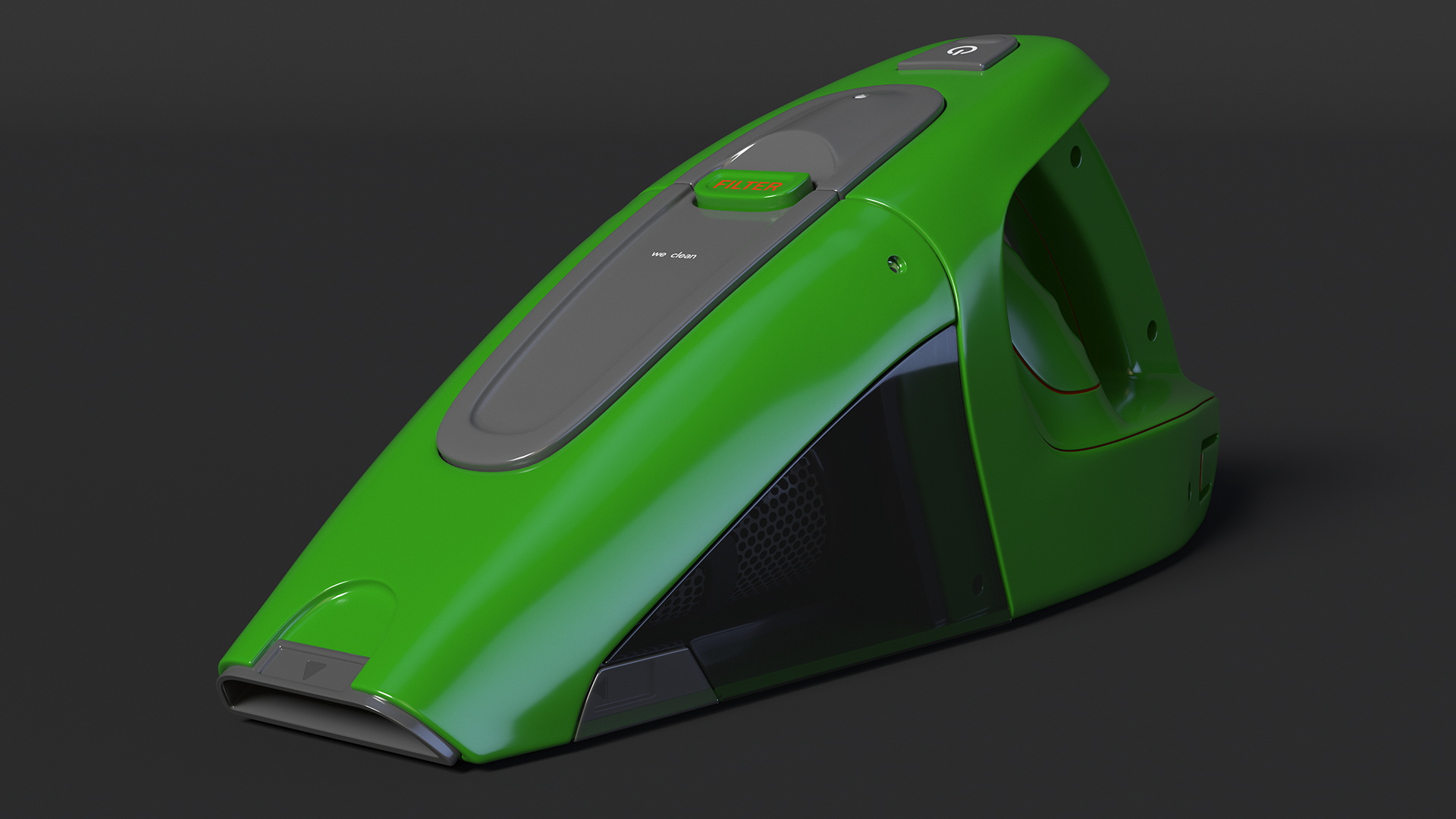 Powerful Hand-Held Cordless Vacuum Cleaner 3D