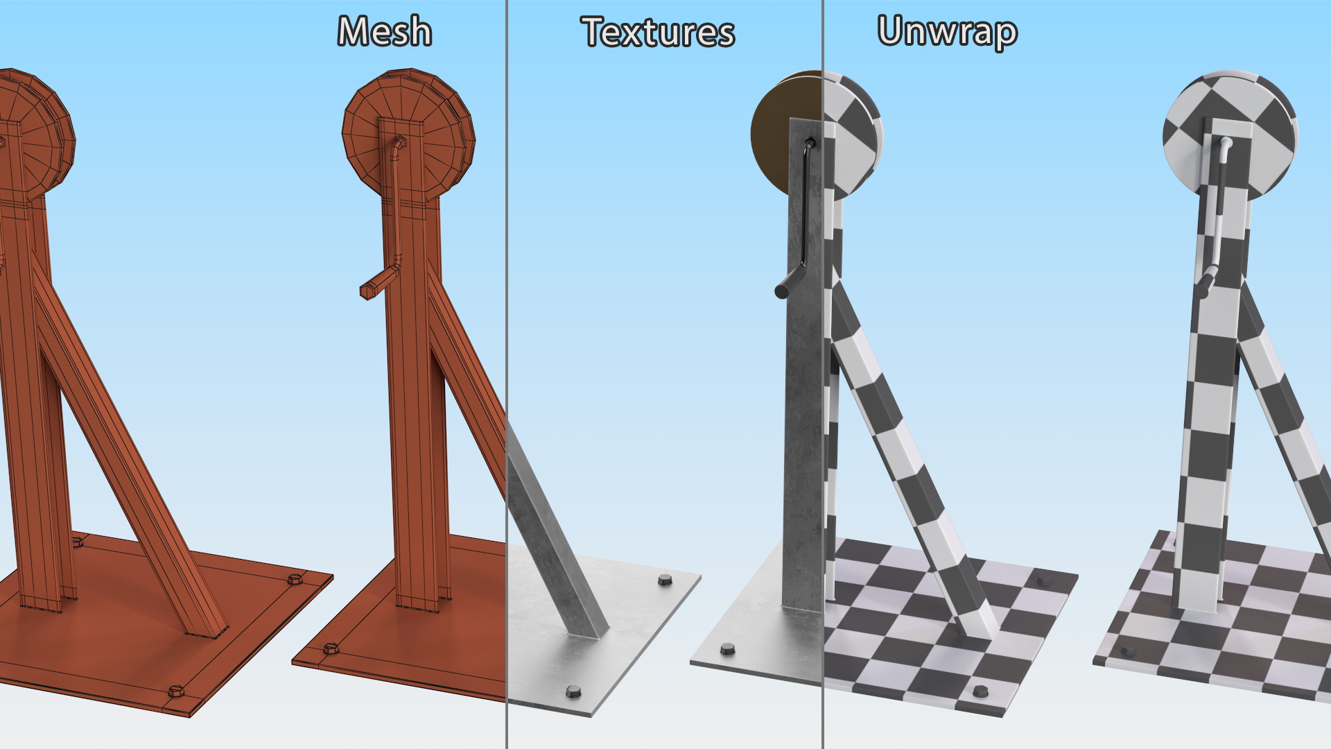 Hand Anchor Winch 3D