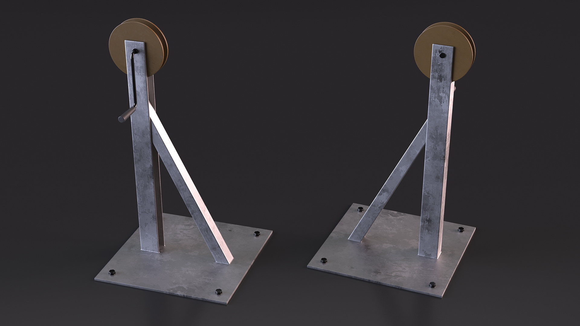 Hand Anchor Winch 3D