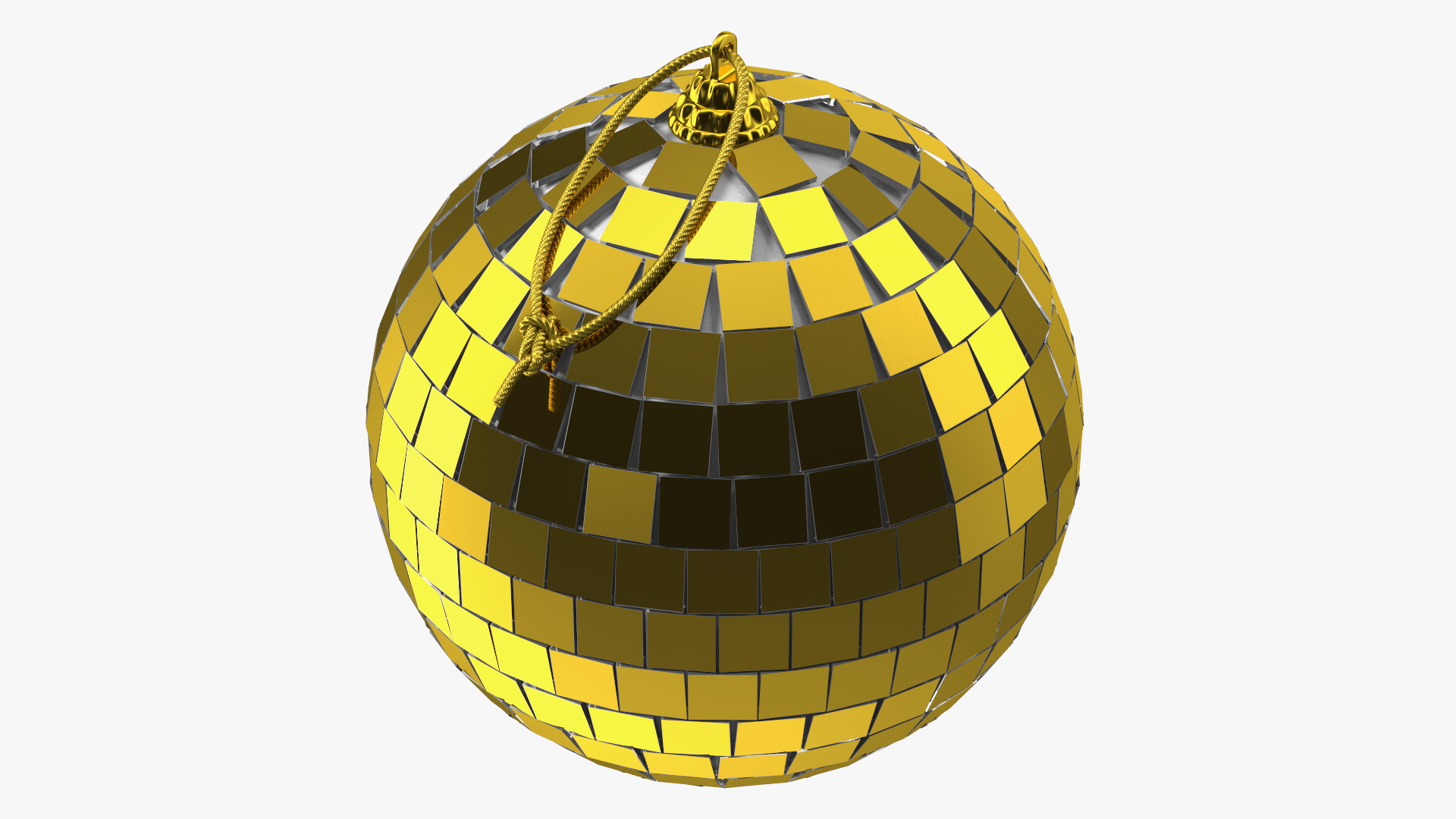 3D Discoball for Christmas Tree Gold model