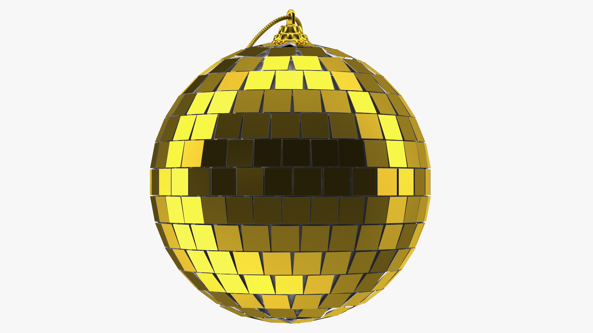 3D Discoball for Christmas Tree Gold model