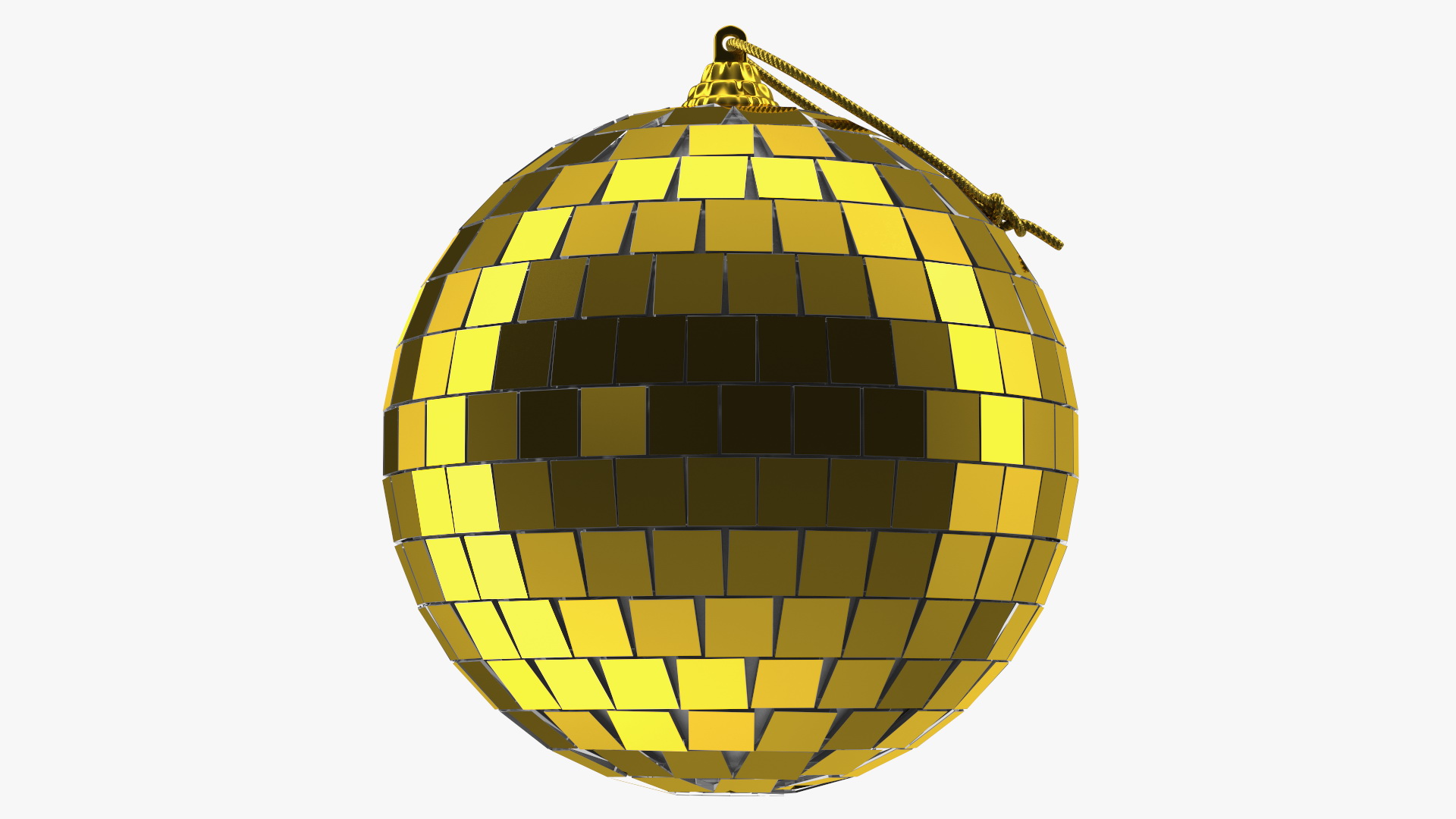 3D Discoball for Christmas Tree Gold model