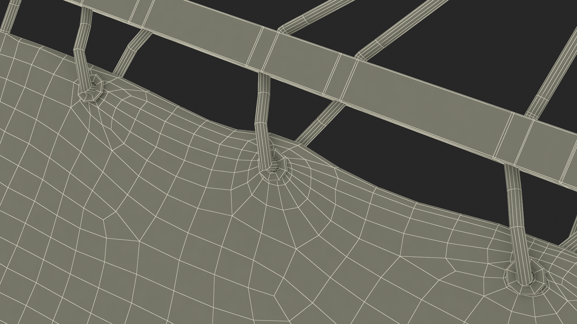 Hammock Stands 3D model