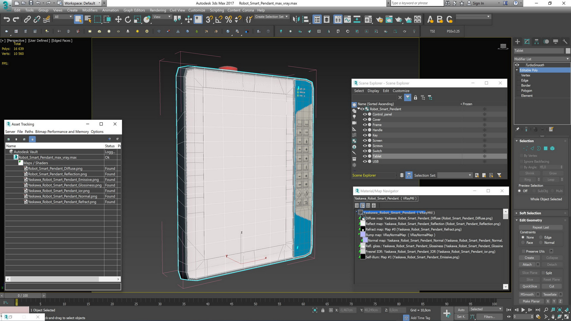 Robot Smart Pendant 3D model
