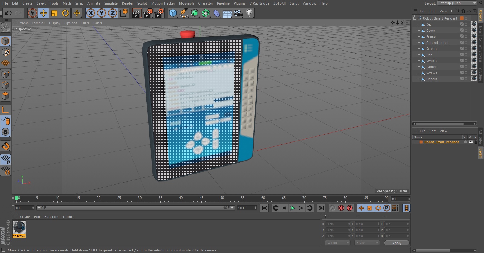Robot Smart Pendant 3D model