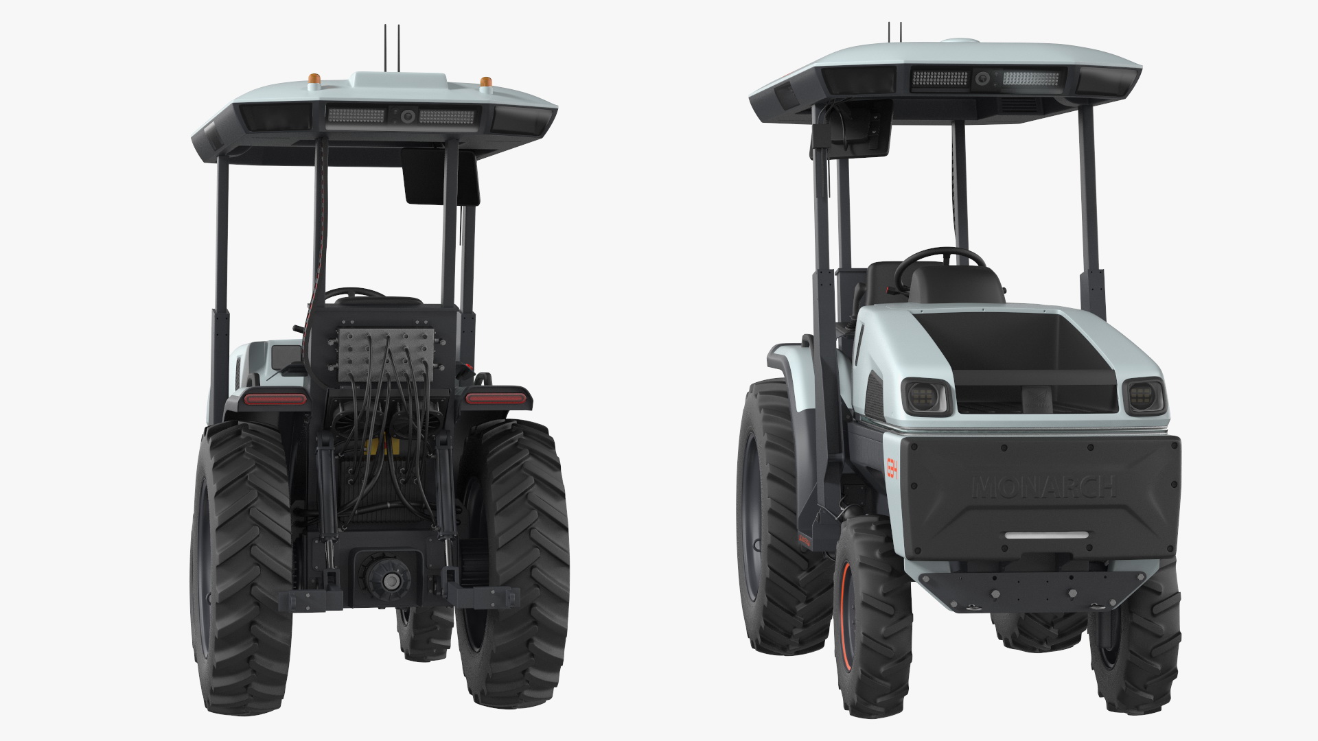 Monarch Autonomous Electric Tractor Rigged 3D