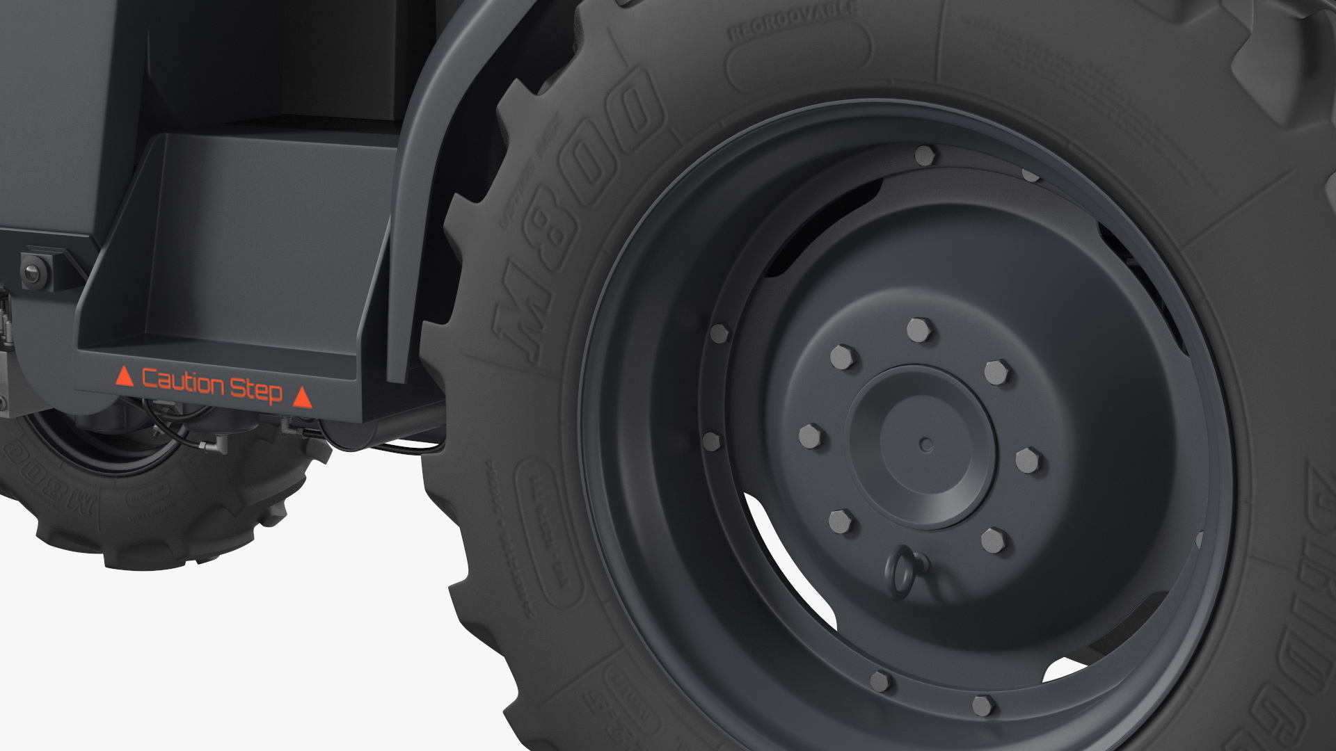 Monarch Autonomous Electric Tractor Rigged 3D
