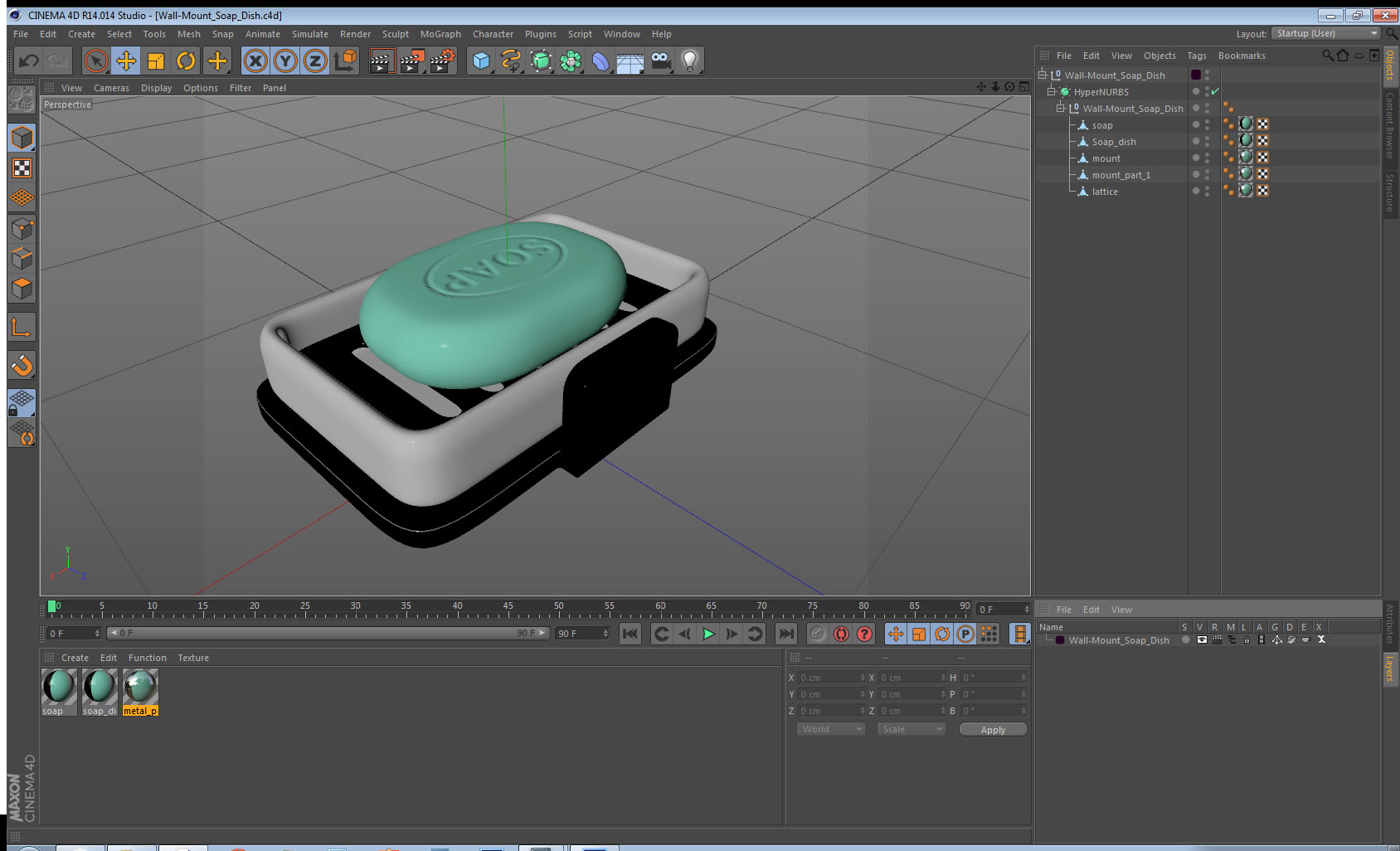 3D model Wall-Mount Soap Dish