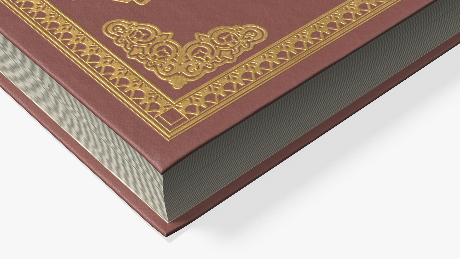3D Quran Book Red Closed