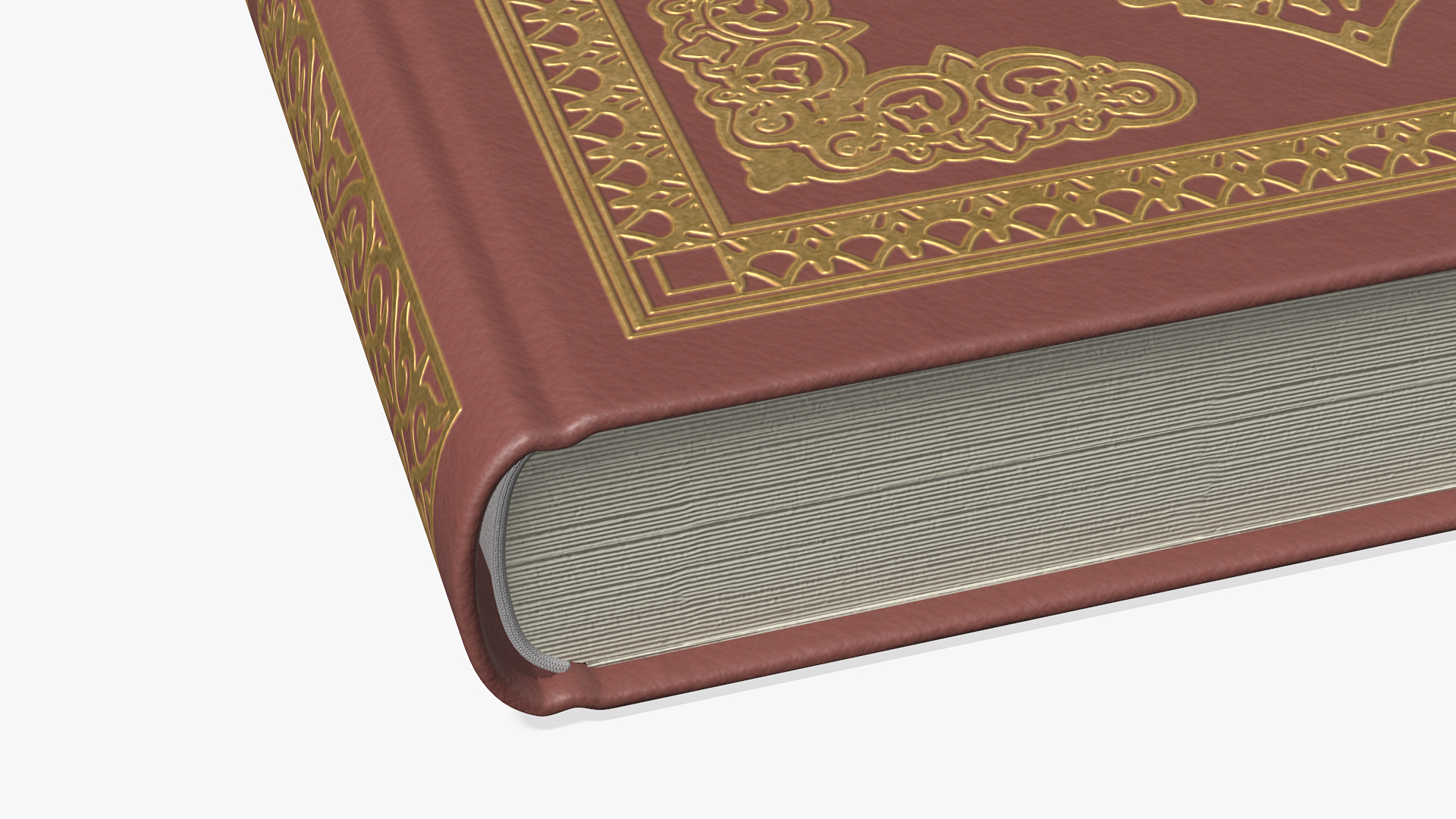 3D Quran Book Red Closed