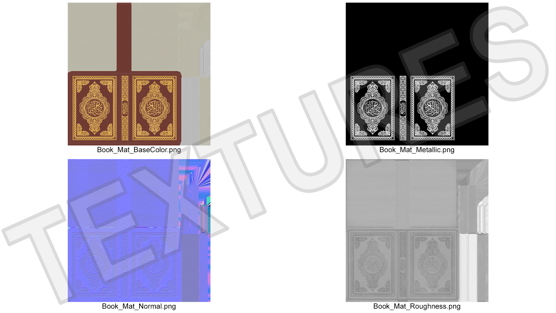 3D Quran Book Red Closed
