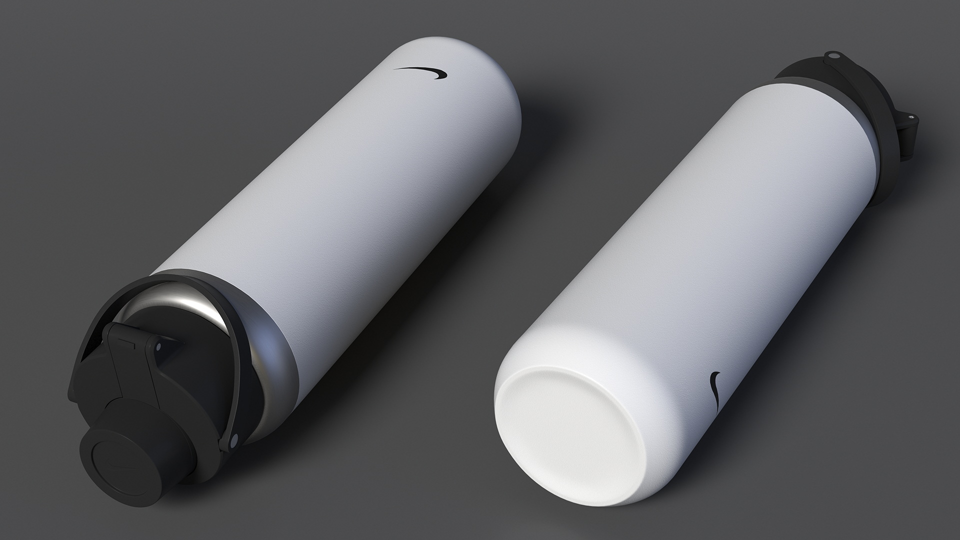 3D Bottle Water Nike Recharge White Close model