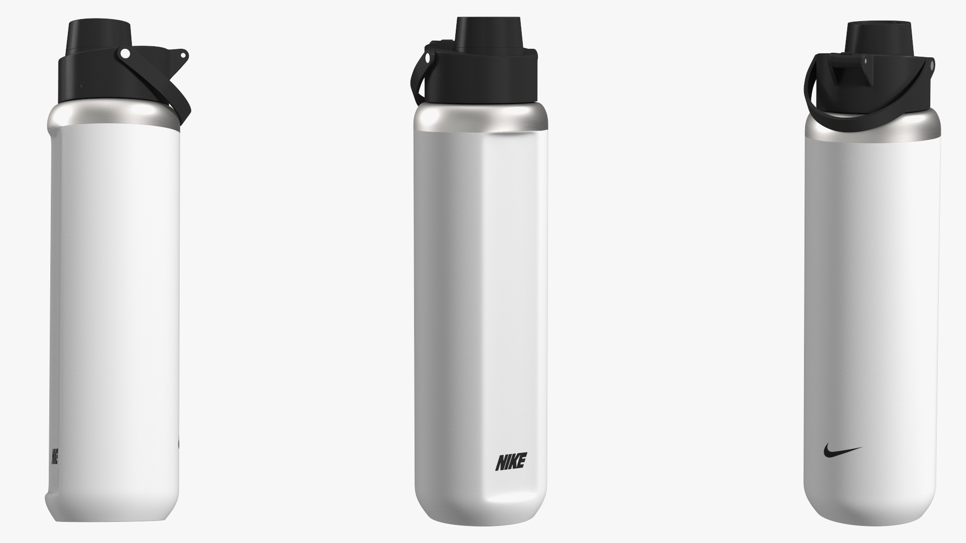 3D Bottle Water Nike Recharge White Close model