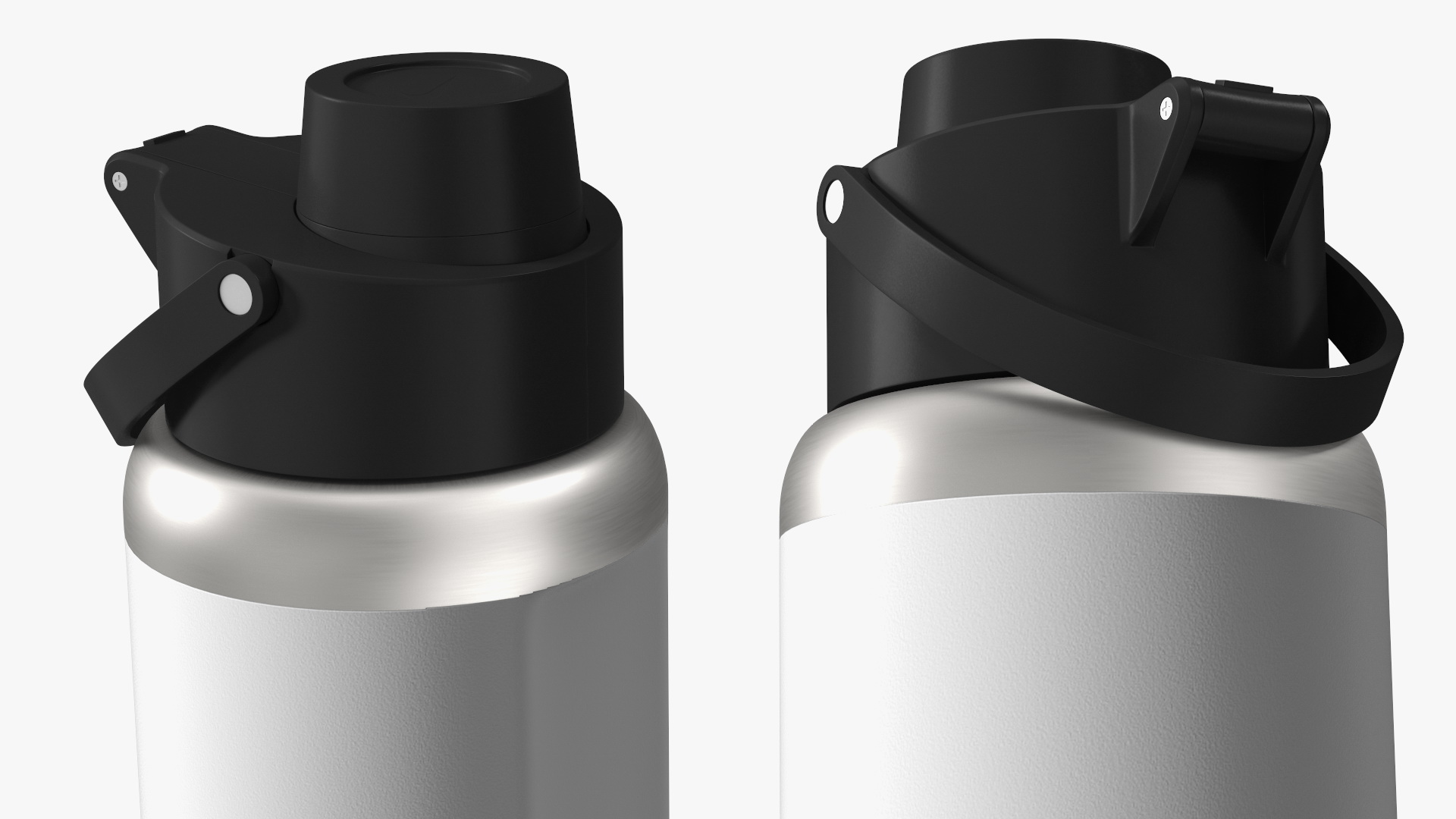 3D Bottle Water Nike Recharge White Close model