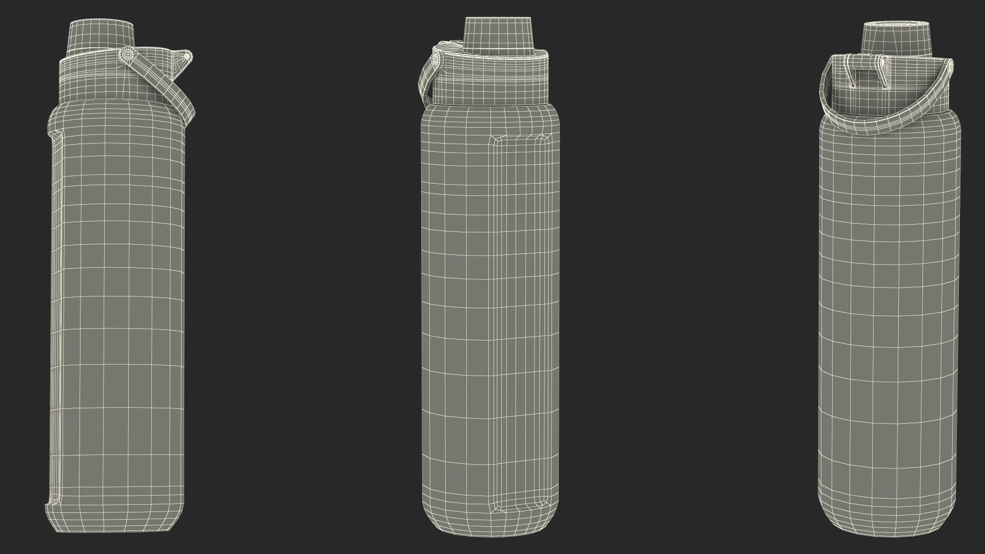 3D Bottle Water Nike Recharge White Close model