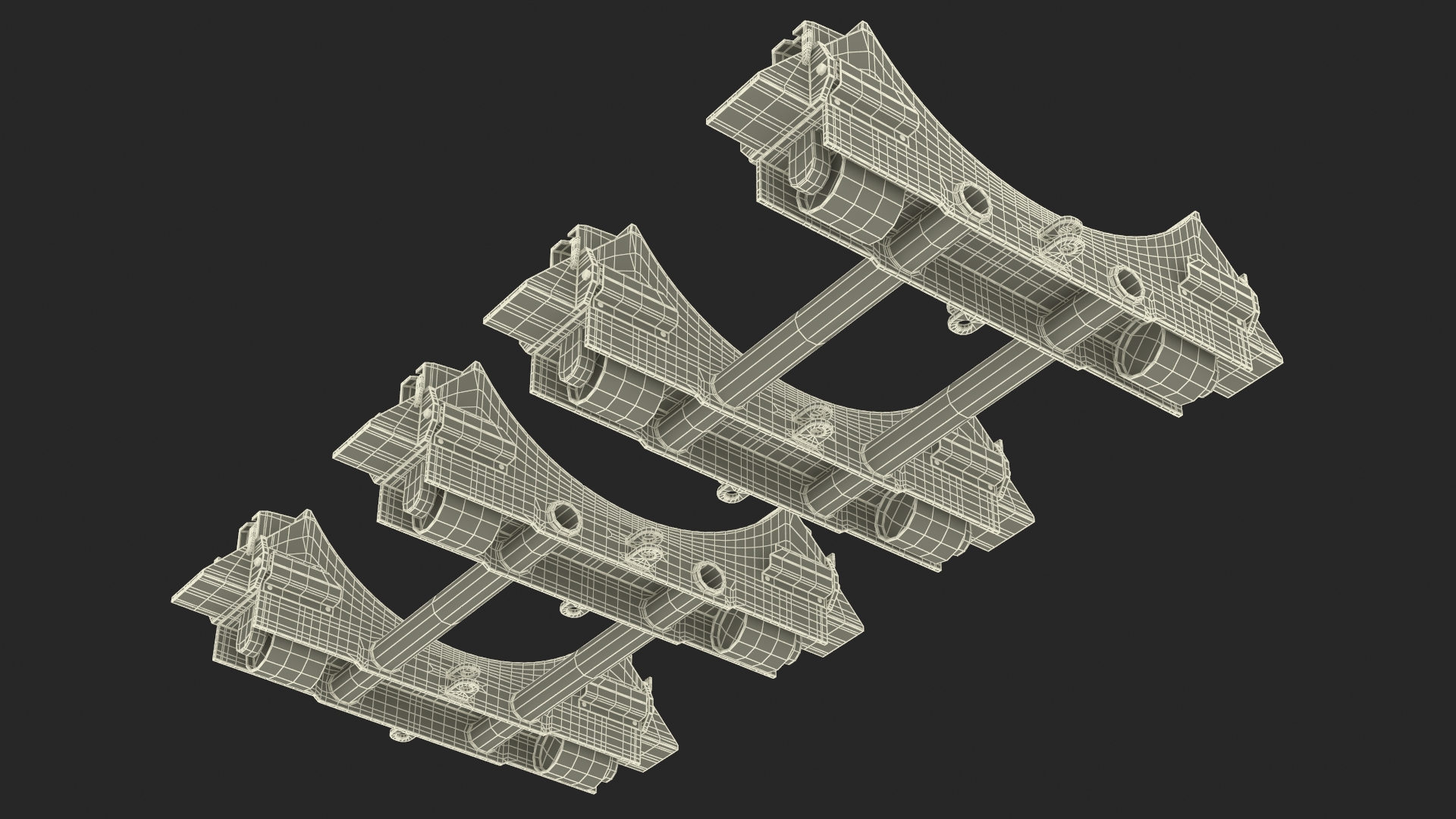 3D model Shipping Trolley for Bomb