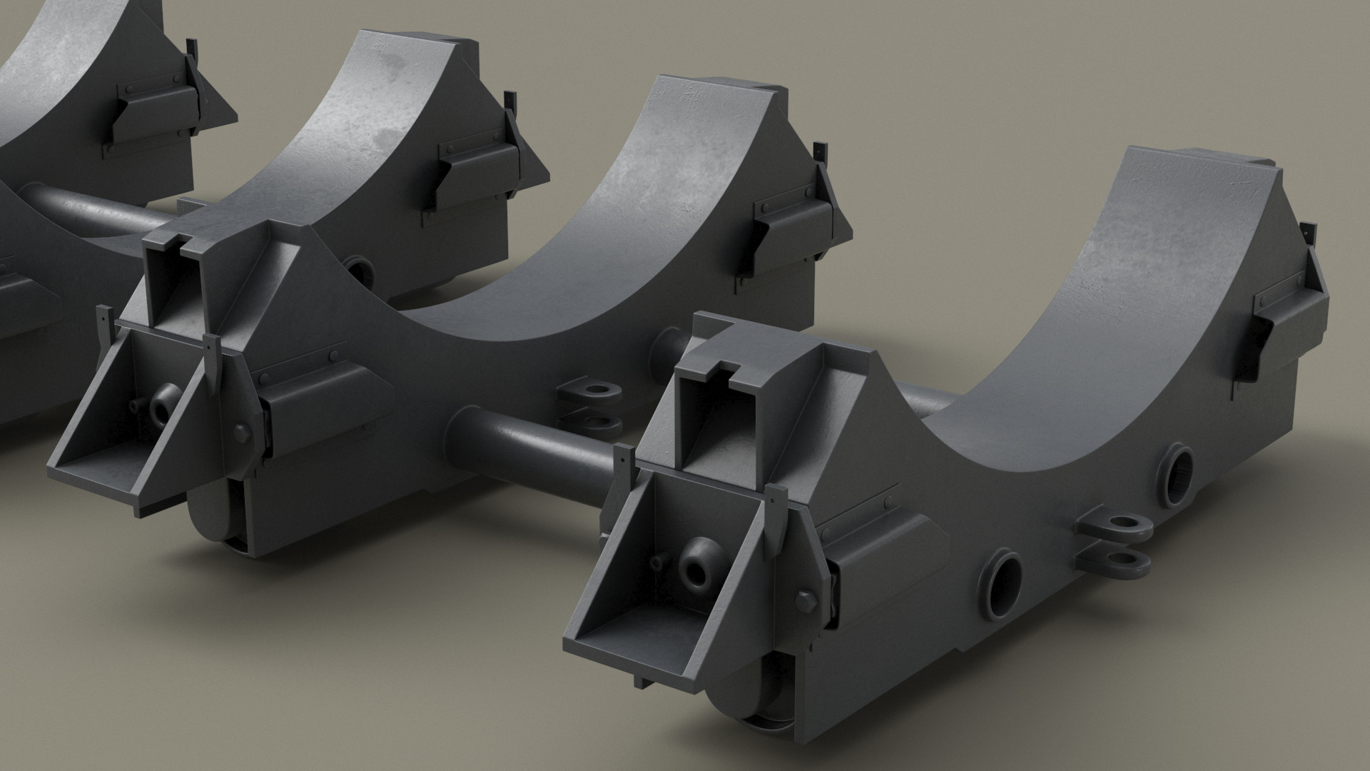 3D model Shipping Trolley for Bomb