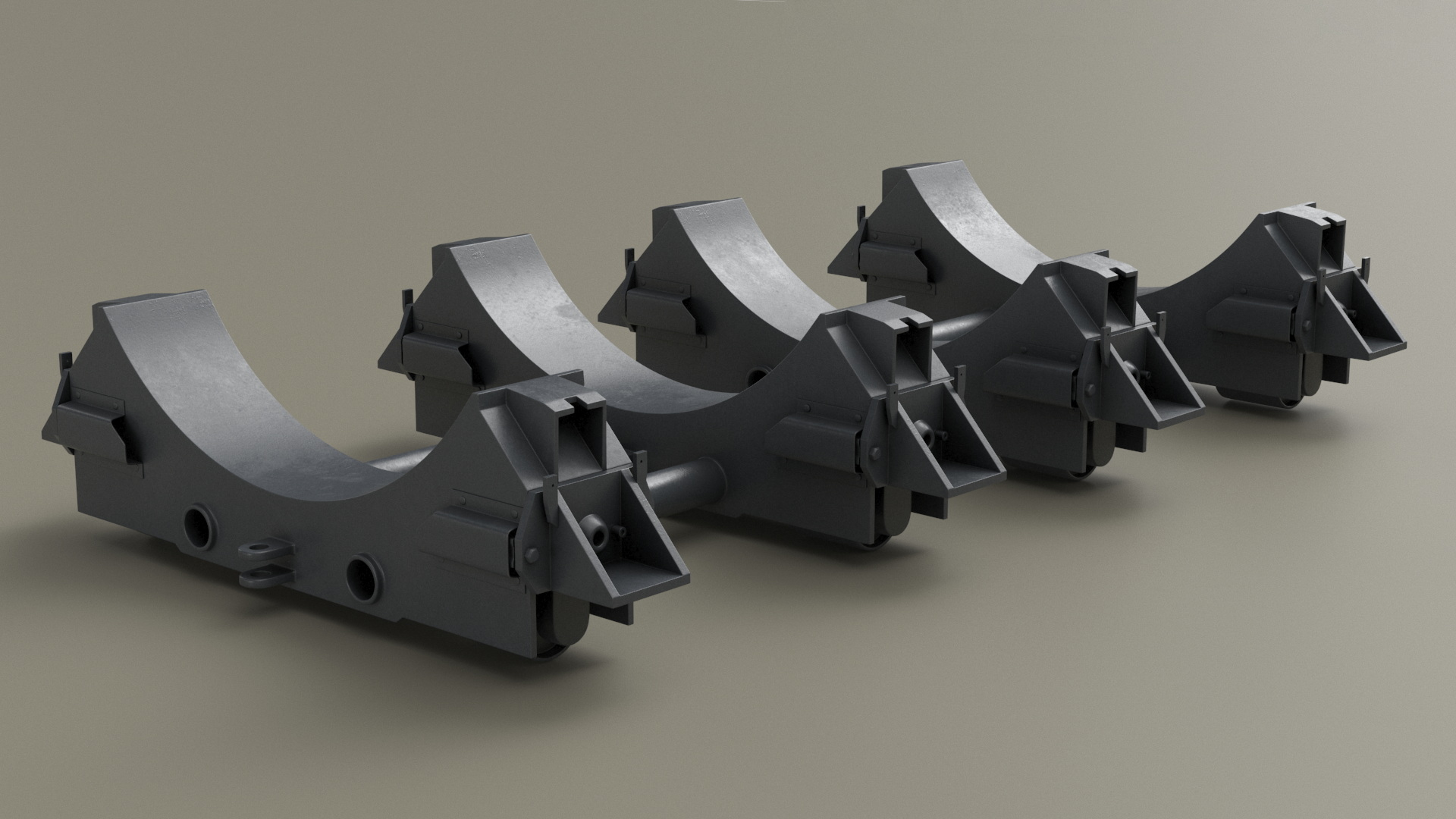 3D model Shipping Trolley for Bomb