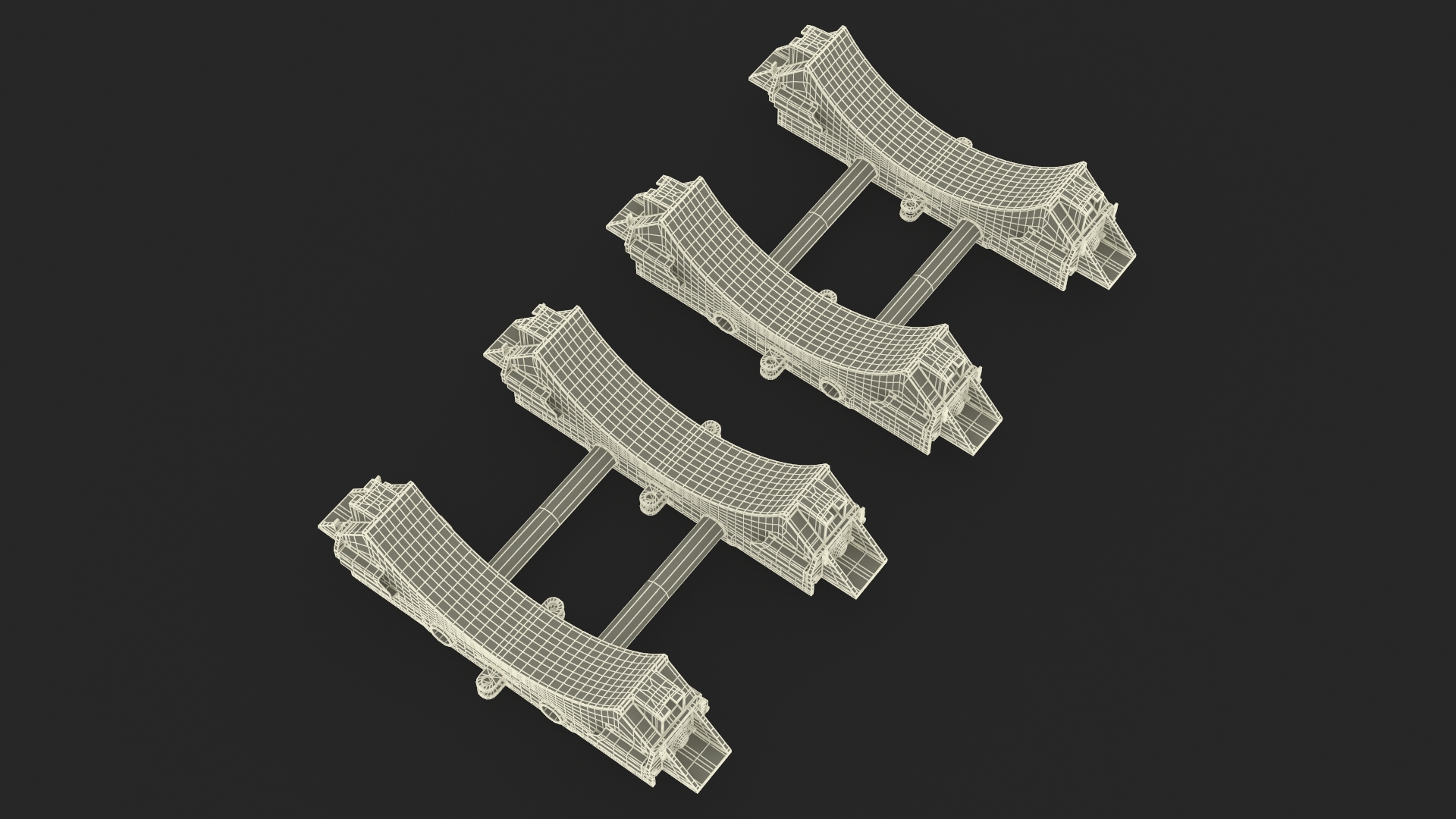 3D model Shipping Trolley for Bomb