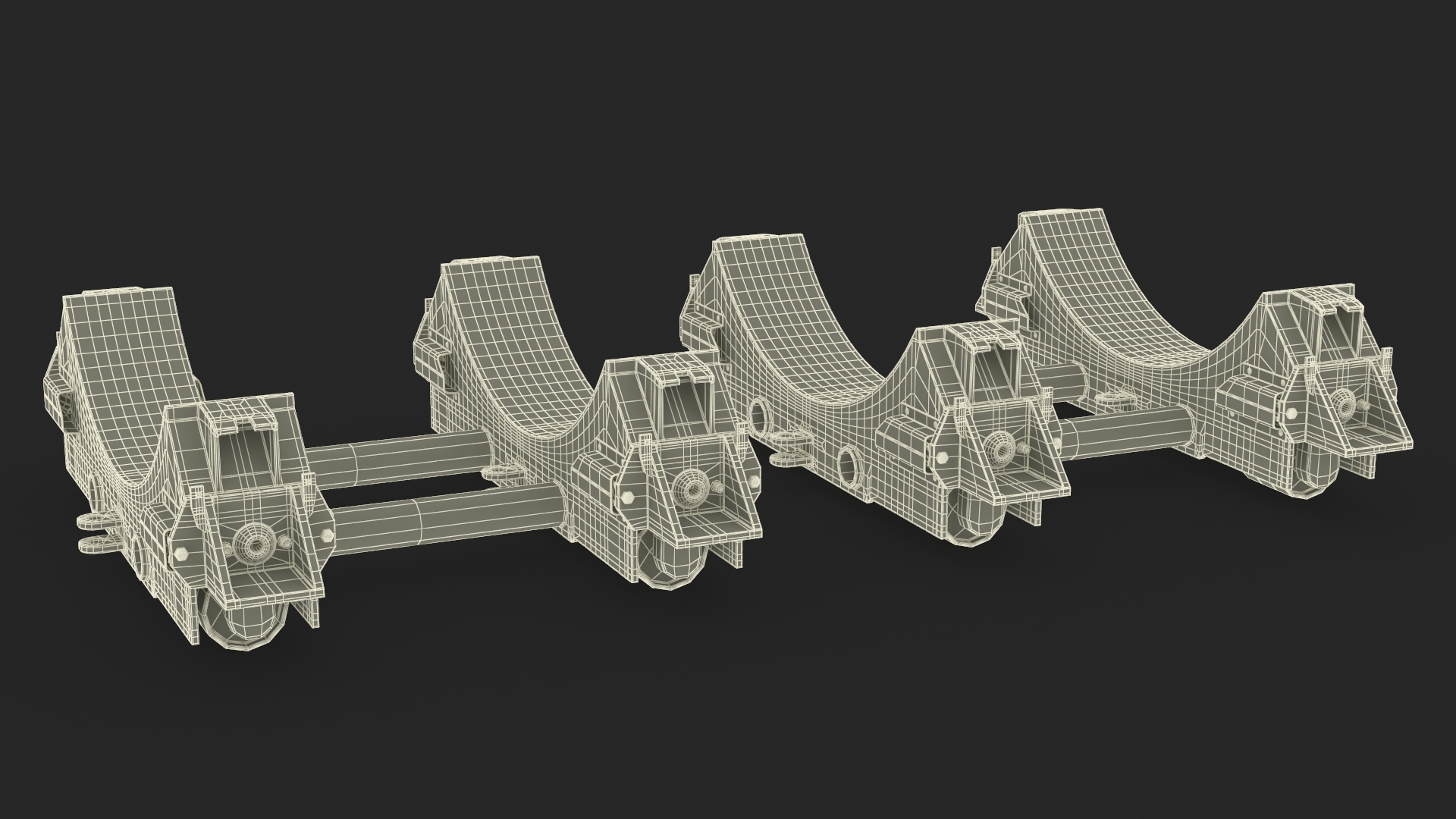 3D model Shipping Trolley for Bomb