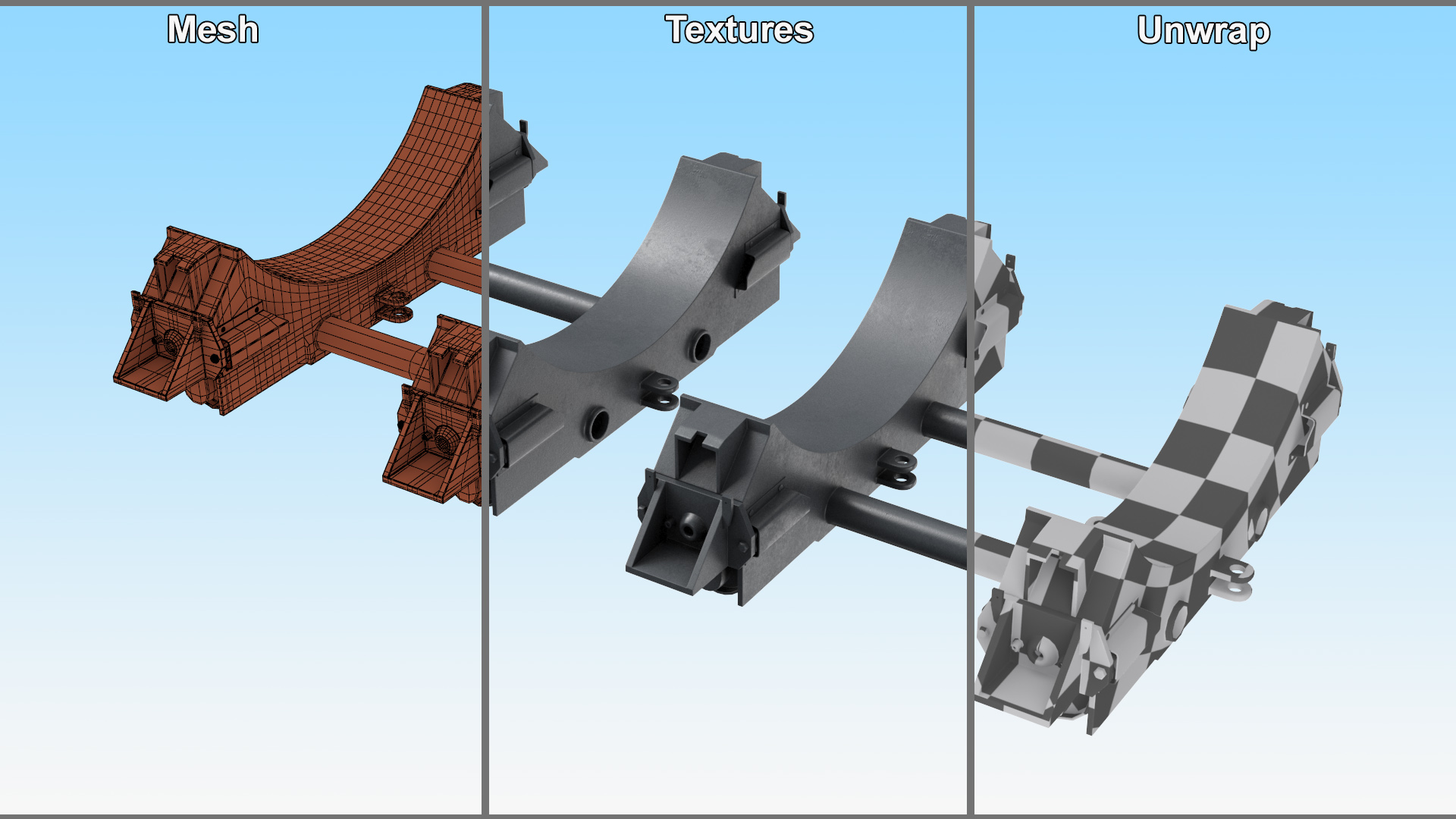 3D model Shipping Trolley for Bomb