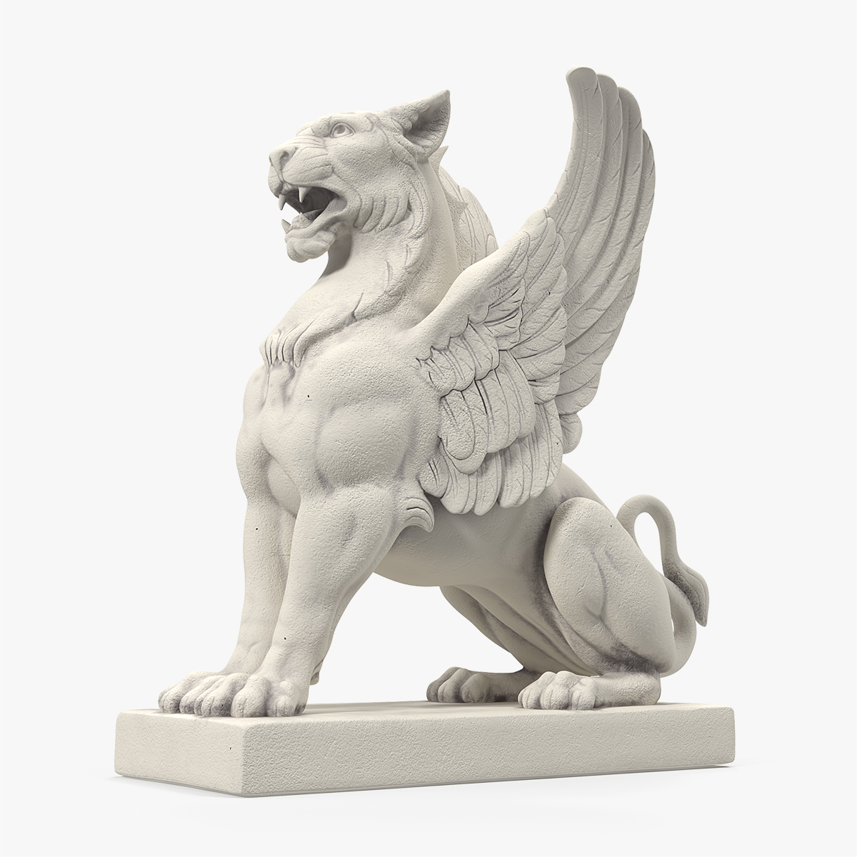 Antique Stone Griffin Statue