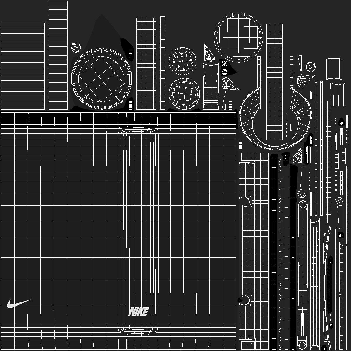 Sports Bottle Nike Black Open 3D model