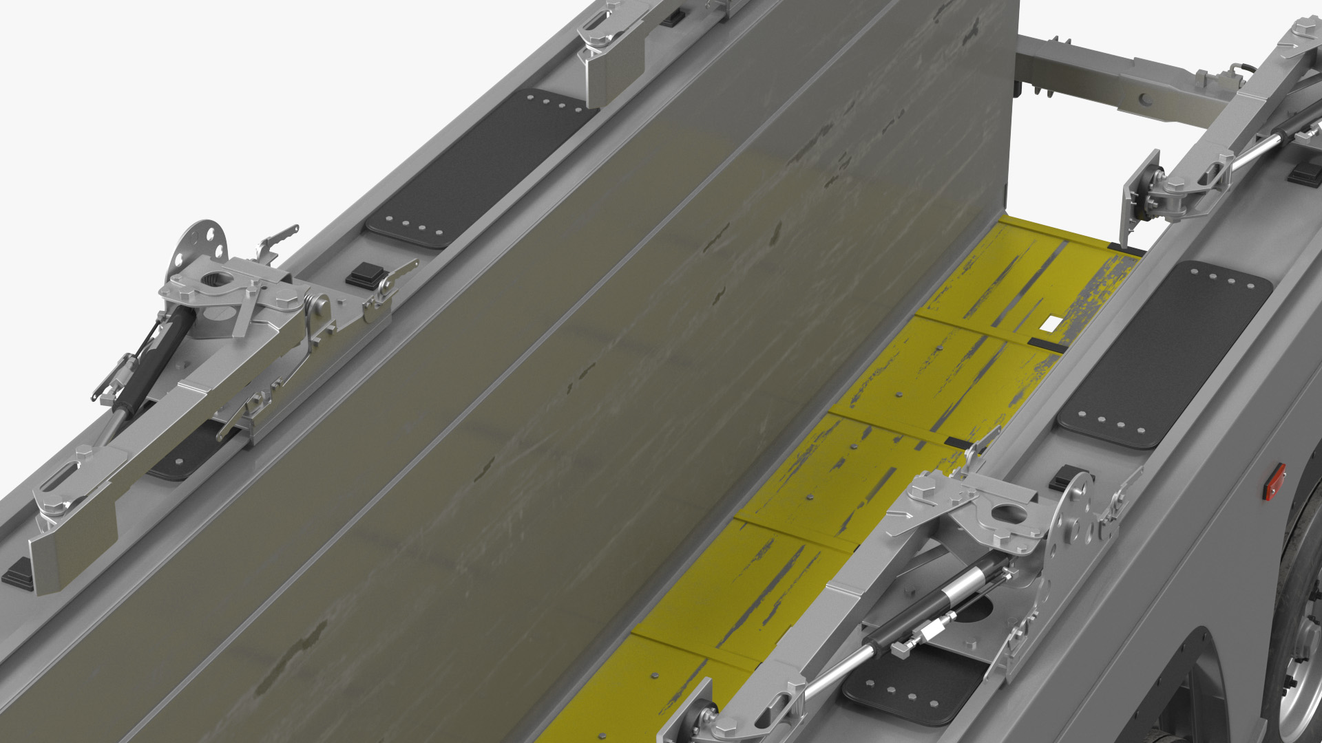 3D Concrete Panel Semi Trailer Empty model