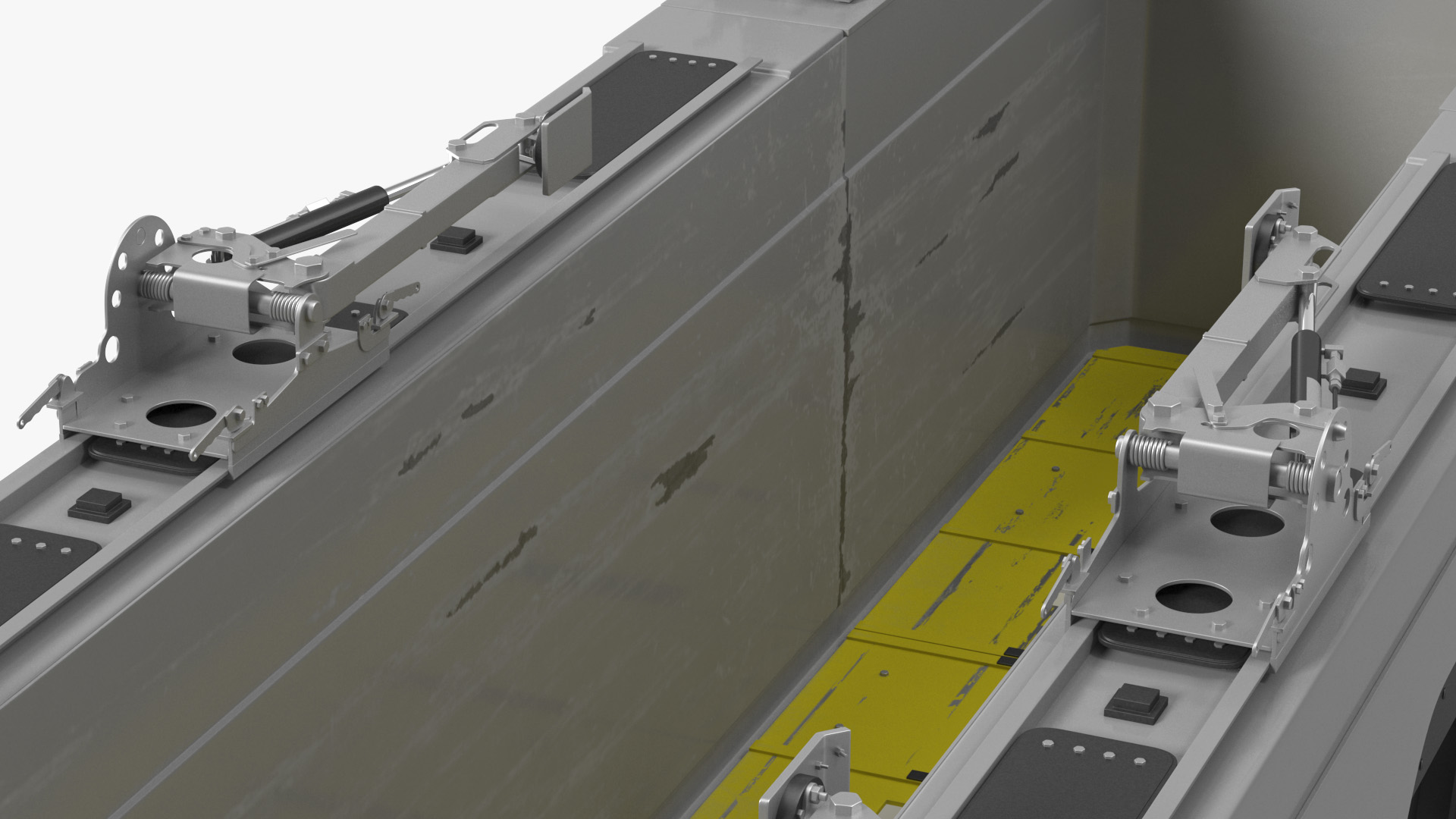 3D Concrete Panel Semi Trailer Empty model