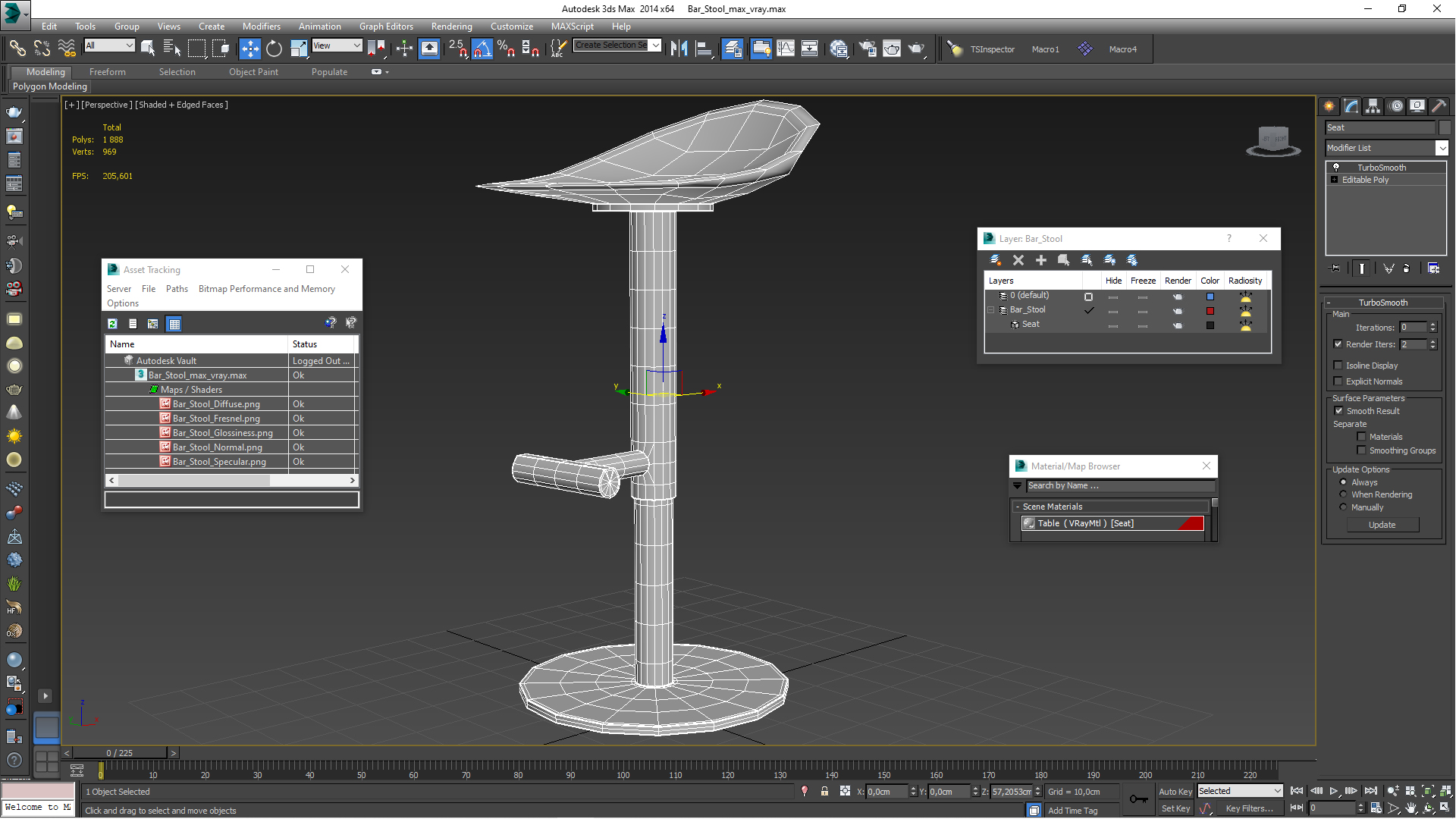 Bar Stool 3D model