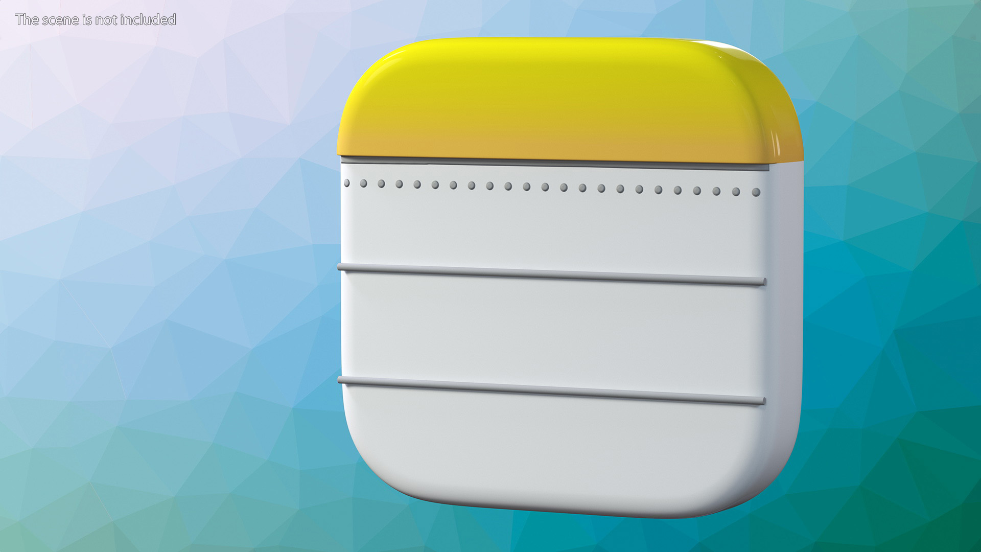 3D iPhone iOS Notes Icon