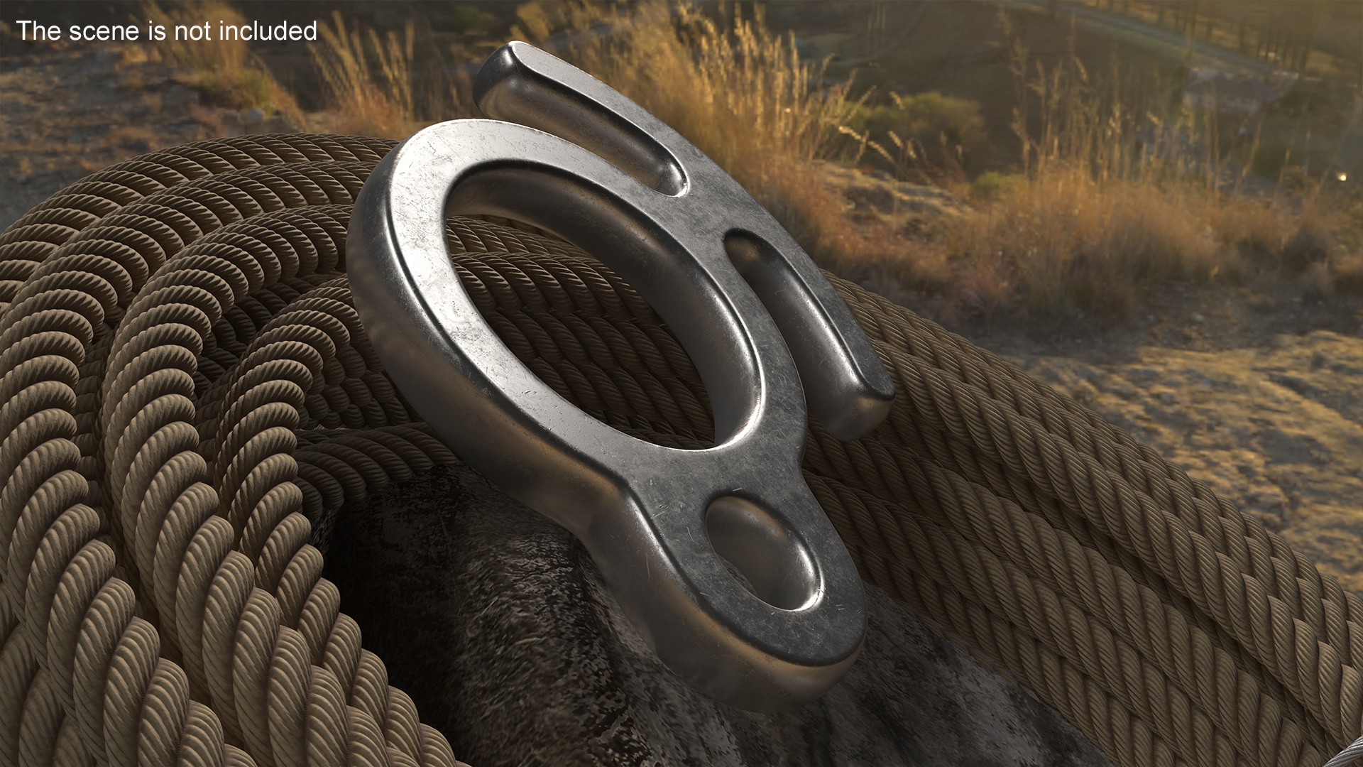 Steel Climbing Descender 3D model