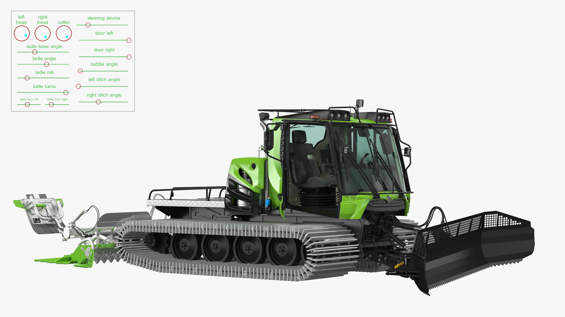Snowcat Generic Rigged 3D