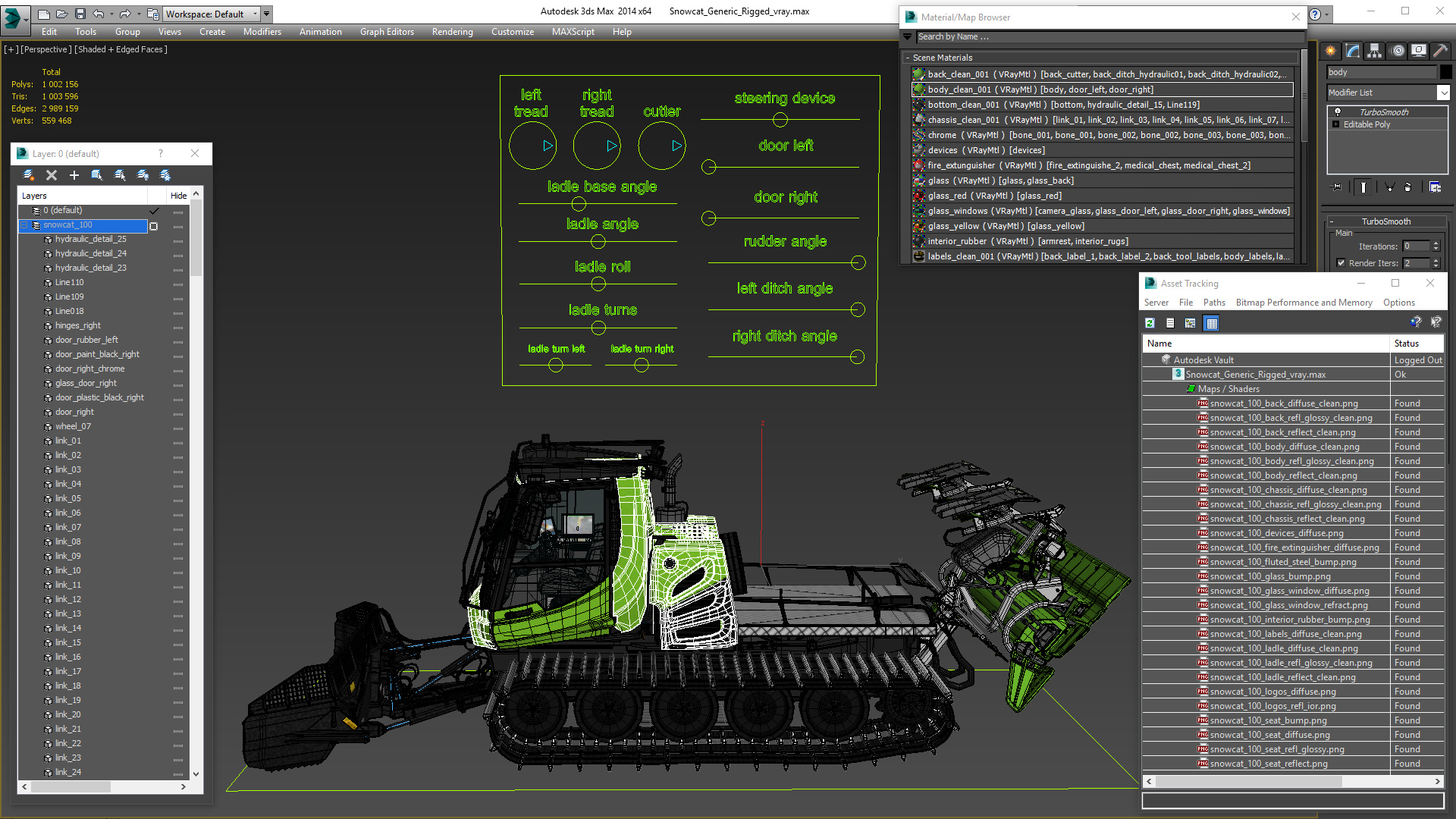 Snowcat Generic Rigged 3D