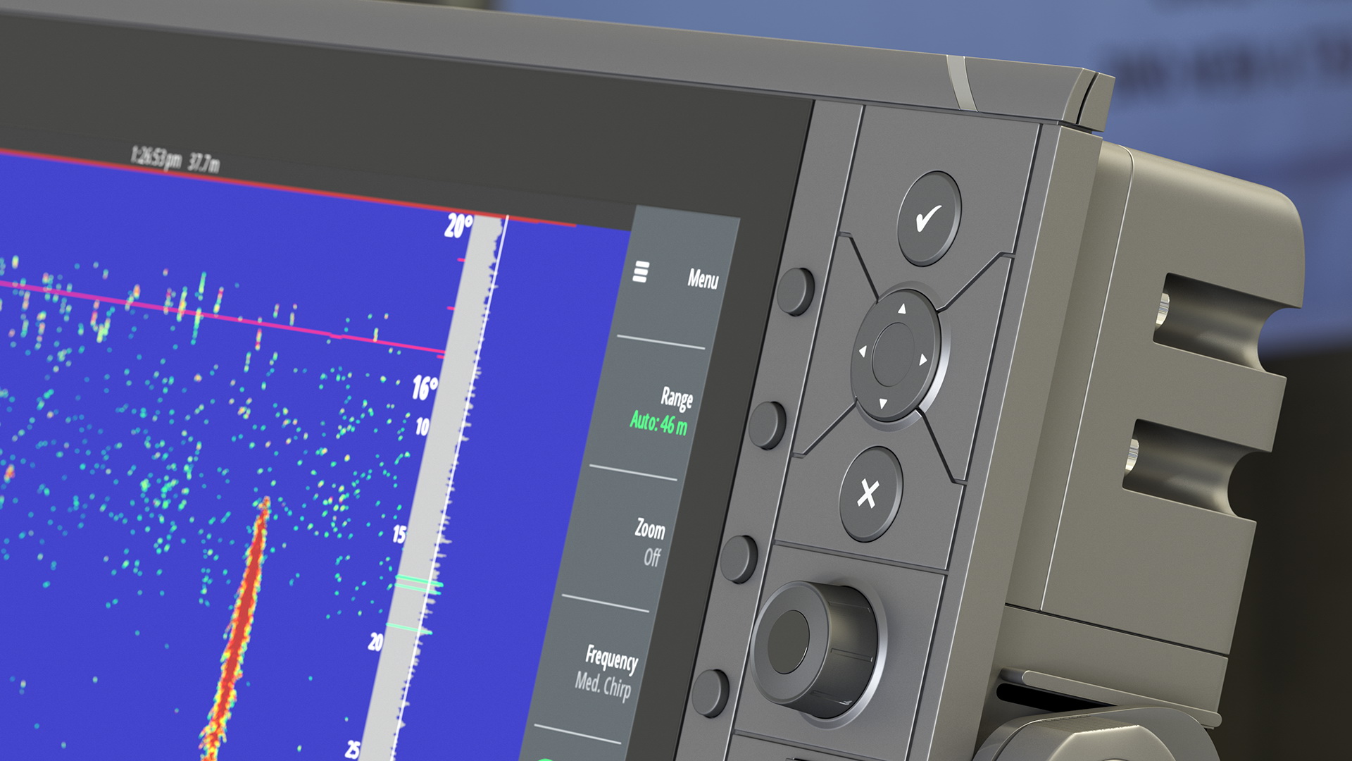 3D Marine Fish Finder with Color LCD Display