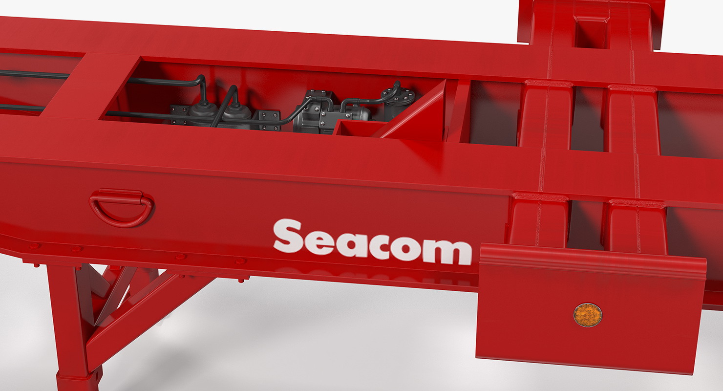 3D model Seacom Container Trailer Empty
