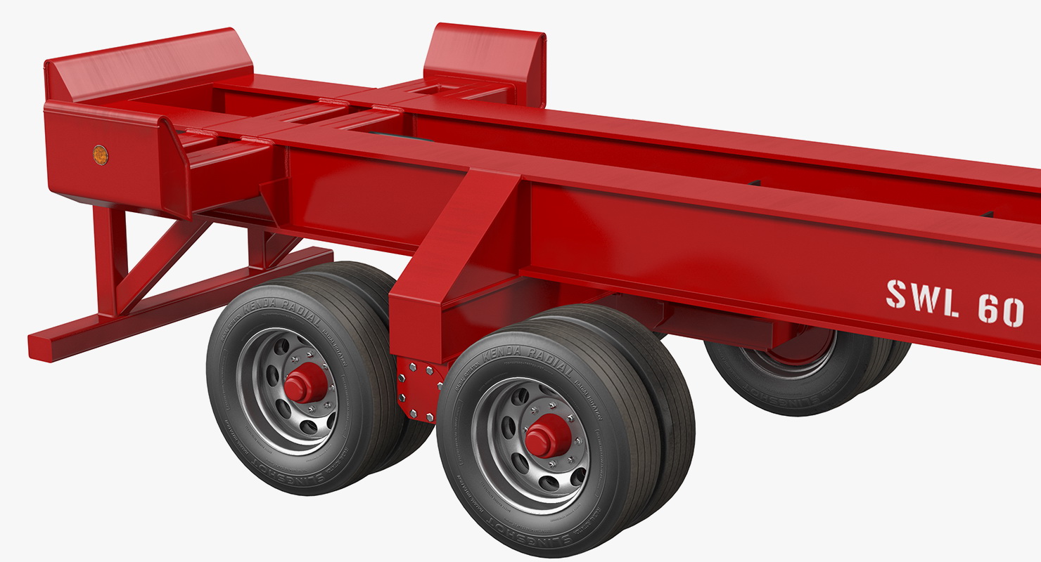 3D model Seacom Container Trailer Empty