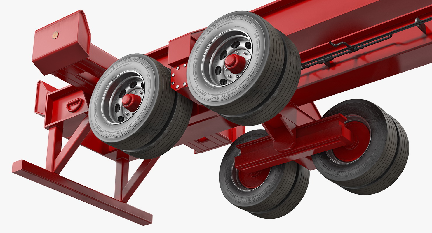 3D model Seacom Container Trailer Empty