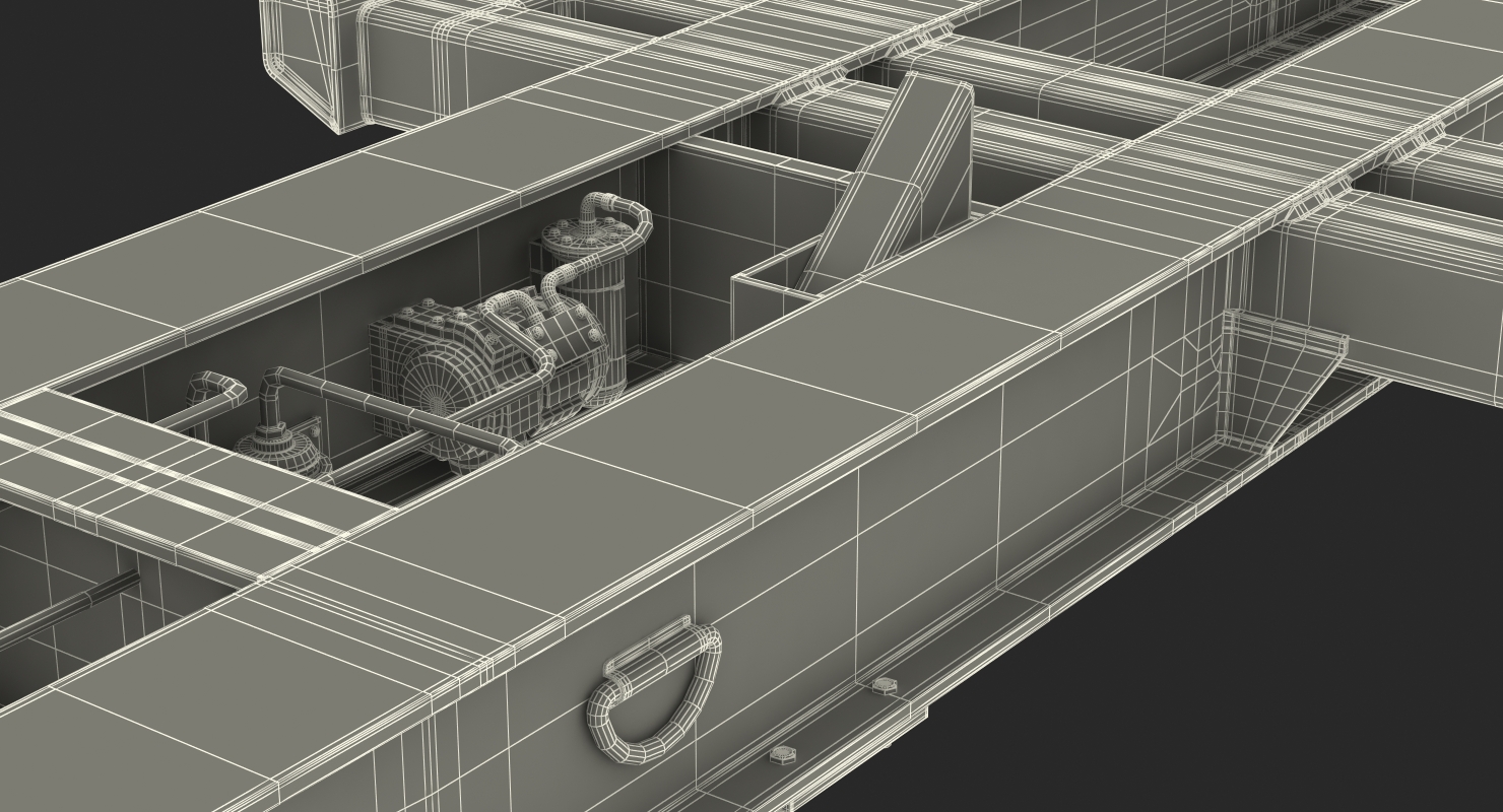3D model Seacom Container Trailer Empty