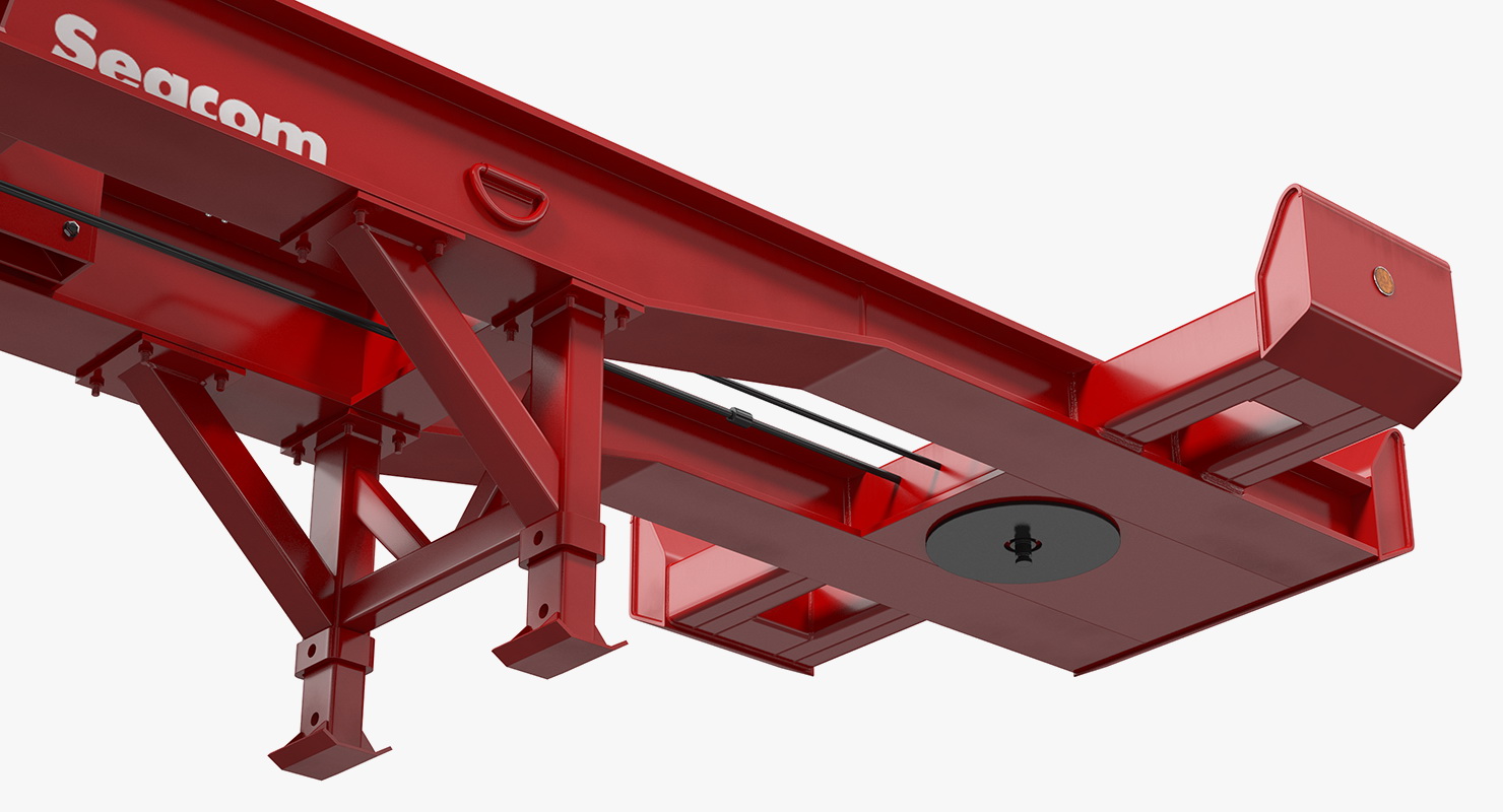 3D model Seacom Container Trailer Empty