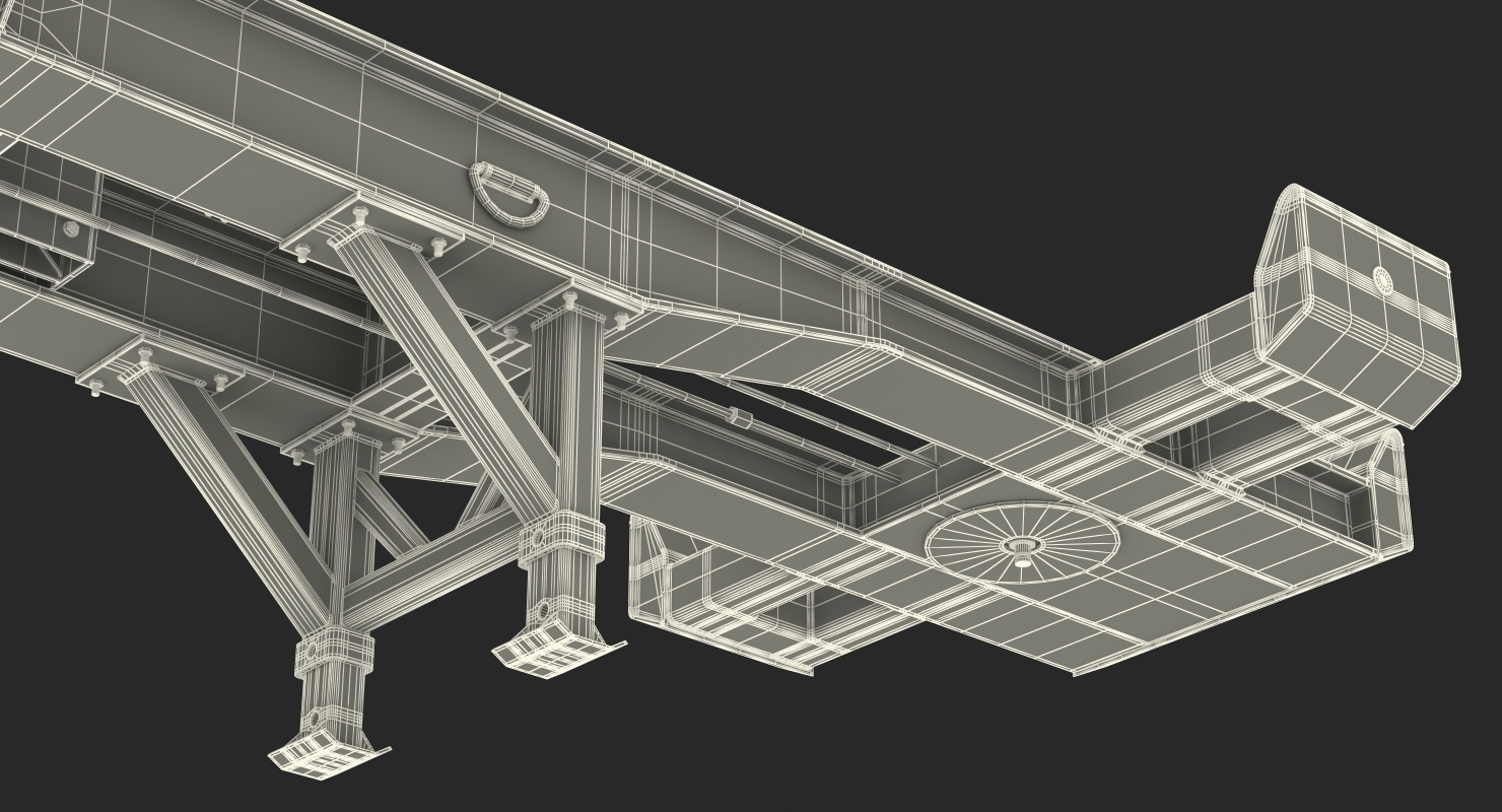 3D model Seacom Container Trailer Empty